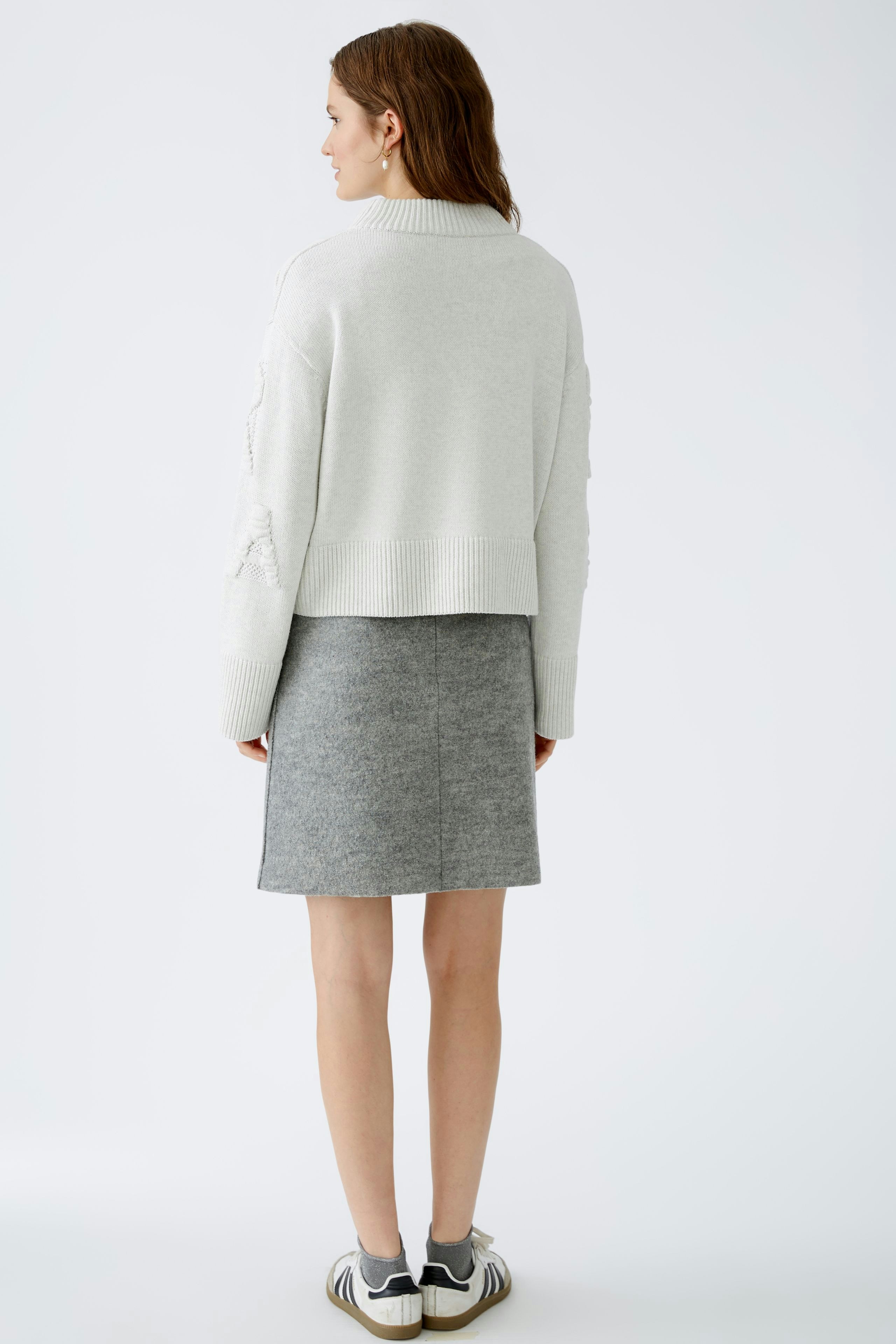Bild 4 von pullover - very light grey in very light grey | Oui