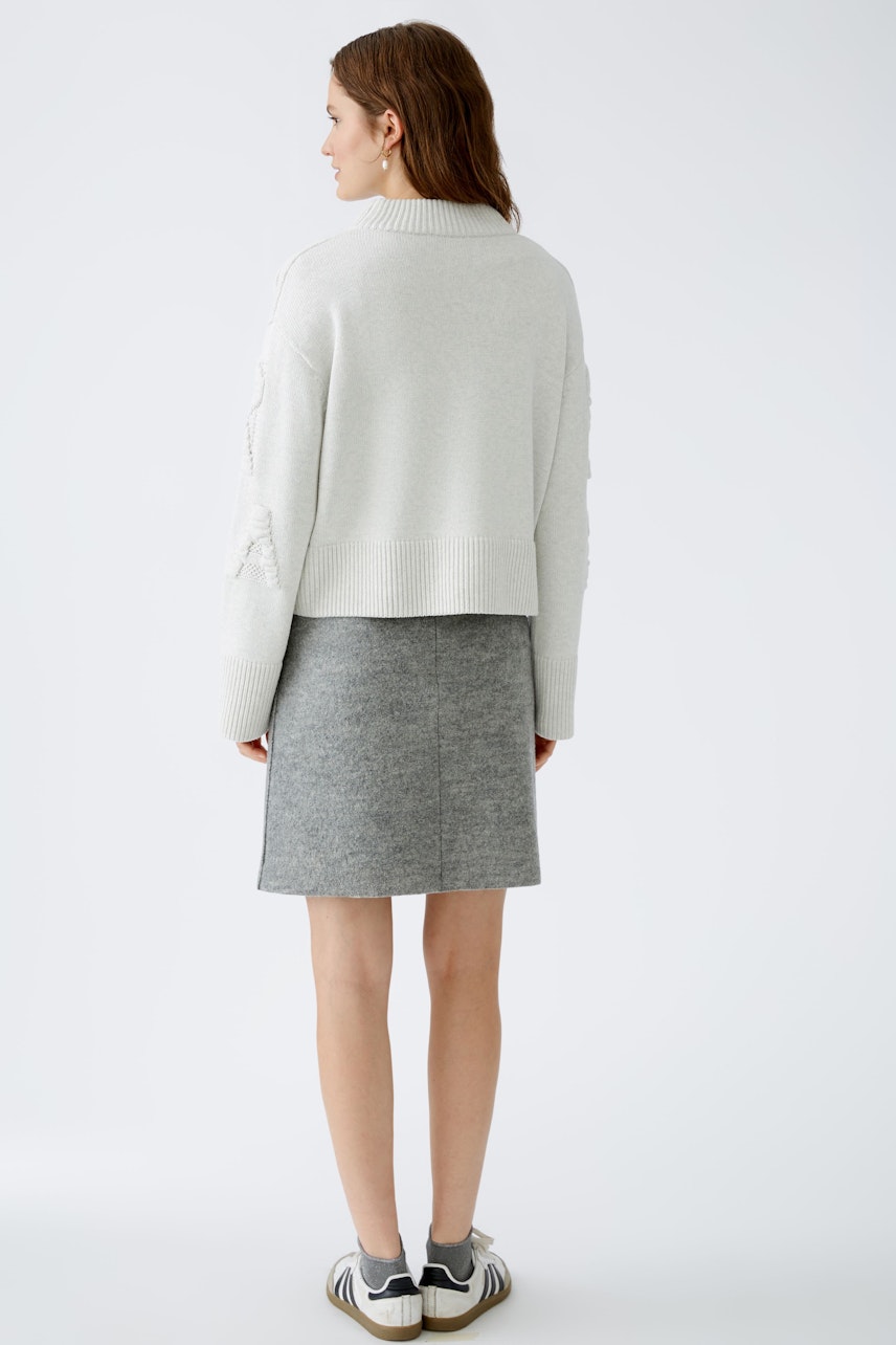 Bild 4 von Pullover - very light grey in very light grey | Oui