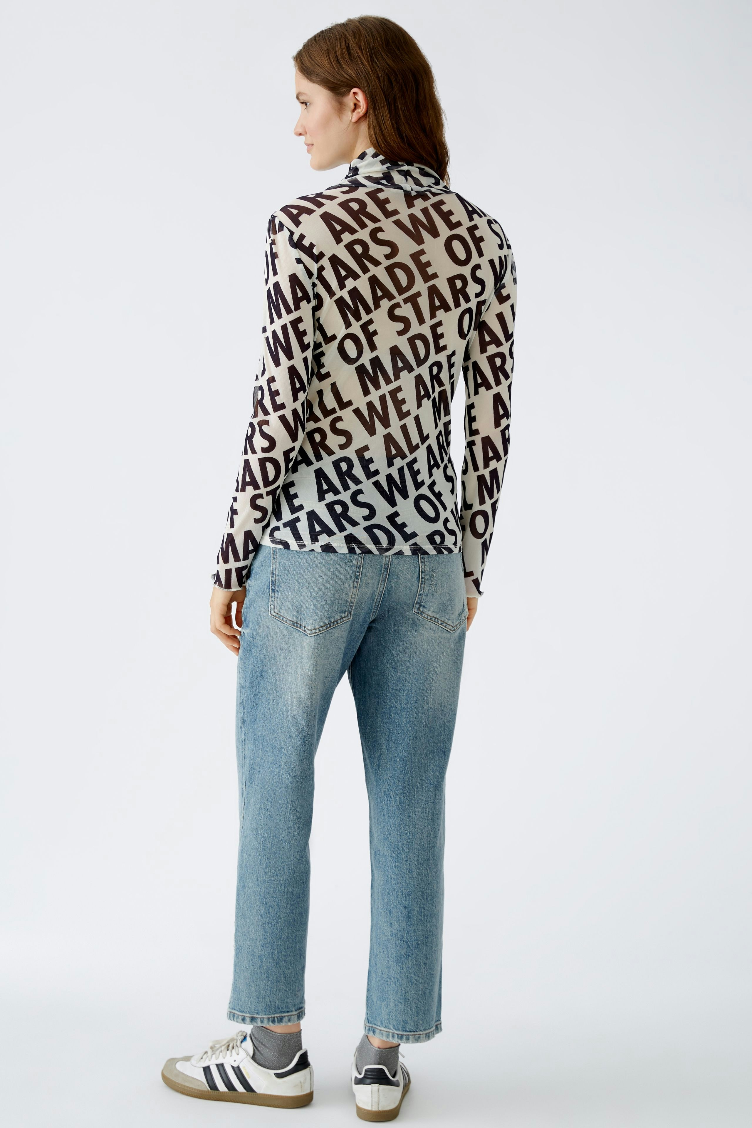 Bild 3 von Turtleneck shirt - white black in white black | Oui