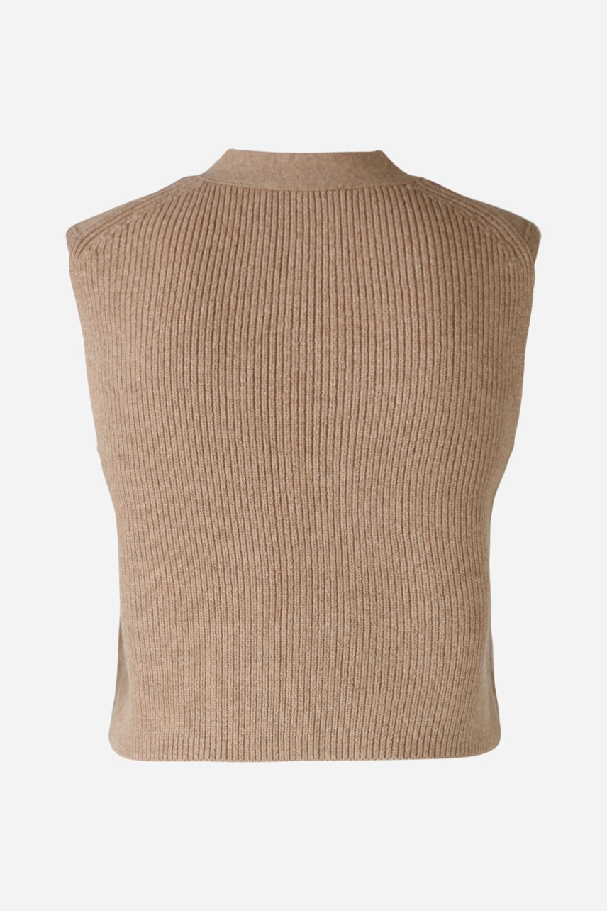 Bild 6 von Knitted waistcoat - beigemel in beigemel | Oui