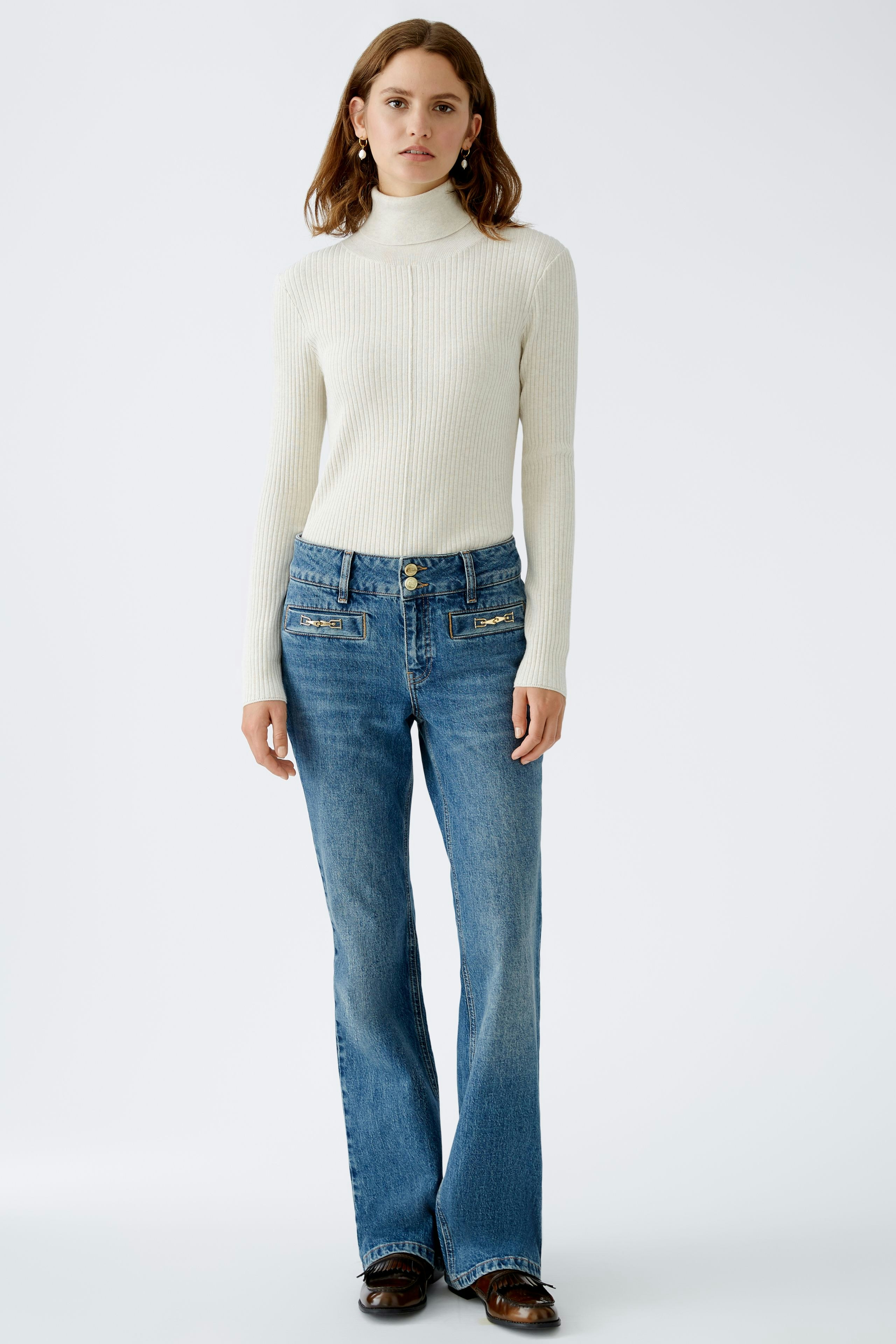 Bild 2 von Rollkragenpullover - offwhite in offwhite | Oui