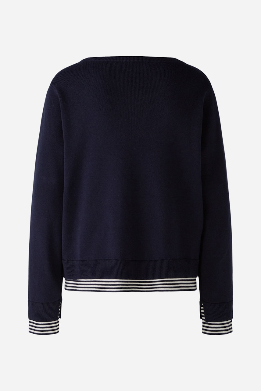 Bild 8 von LEEZA Pullover - dark blue white in dark blue white | Oui