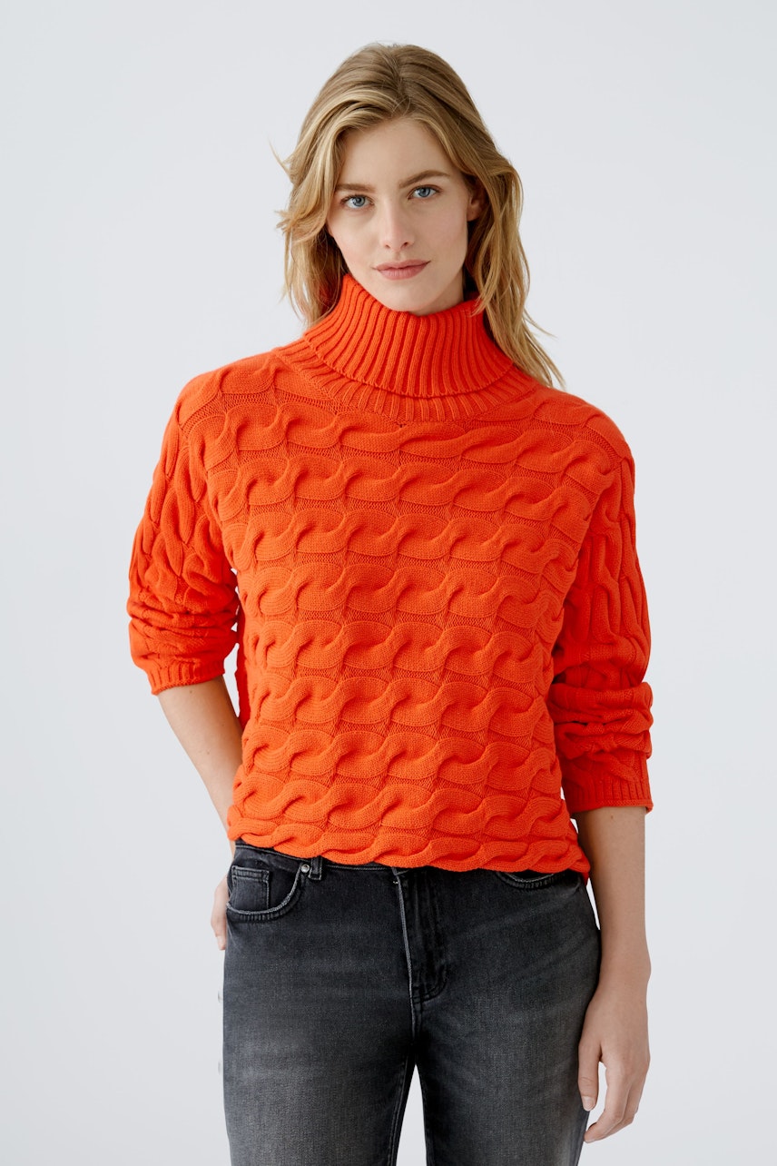 Bild 1 von Turtleneck pullover - cherry tomato in cherry tomato | Oui