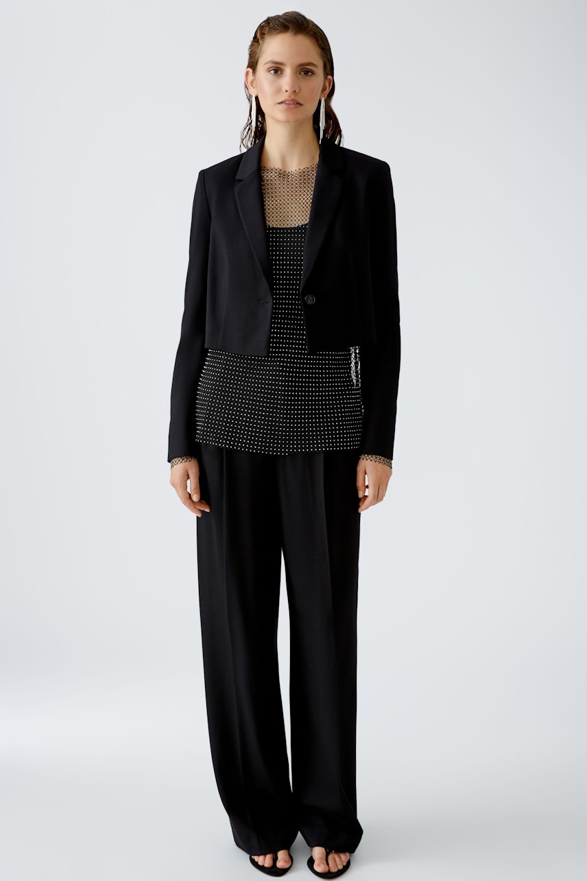 Bild 2 von Jersey blazer - black in black | Oui