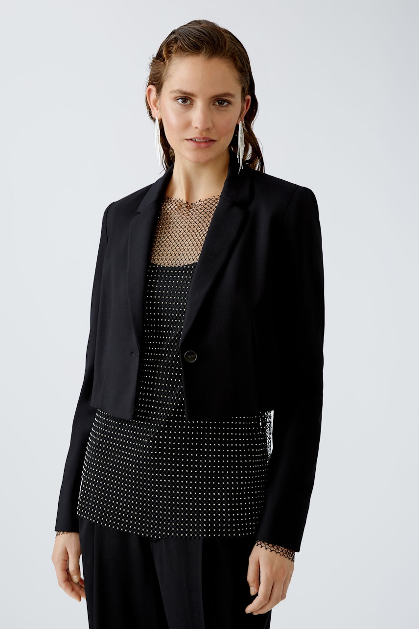 Bild 3 von Jersey blazer - black in black | Oui