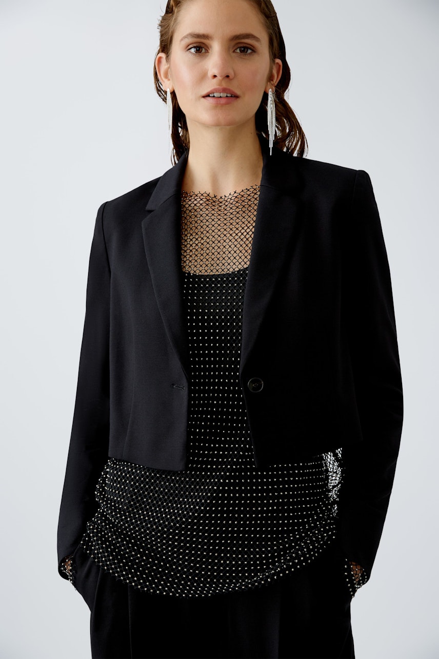 Bild 1 von Jersey blazer - black in black | Oui