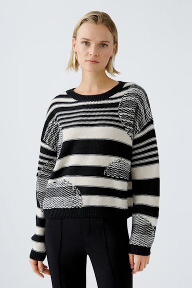 Bild 1 von Pullover - black offwhite in black offwhite | Oui