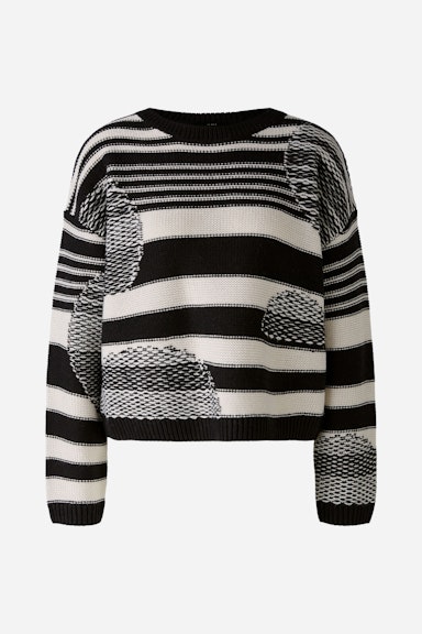 Bild 6 von Pullover with wool in black offwhite | Oui