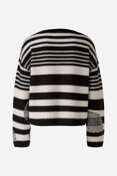 Bild 7 von Pullover with wool in black offwhite | Oui