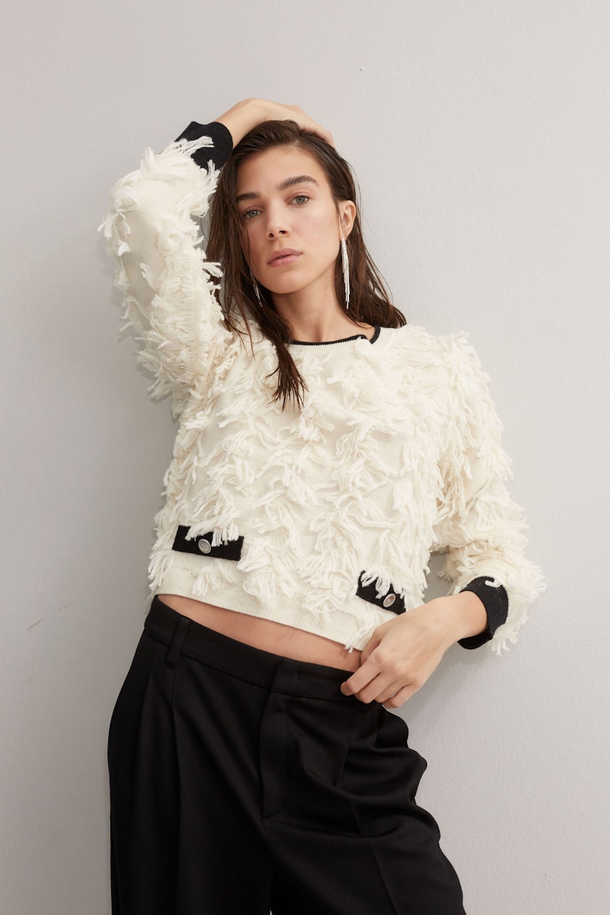 Bild 6 von Pullover - offwhite black in offwhite black | Oui