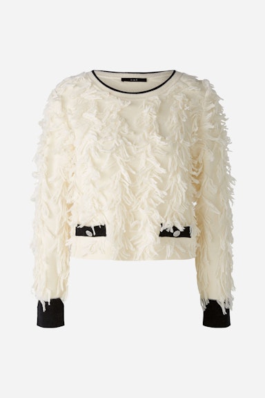 Bild 7 von Pullover with wool in offwhite black | Oui