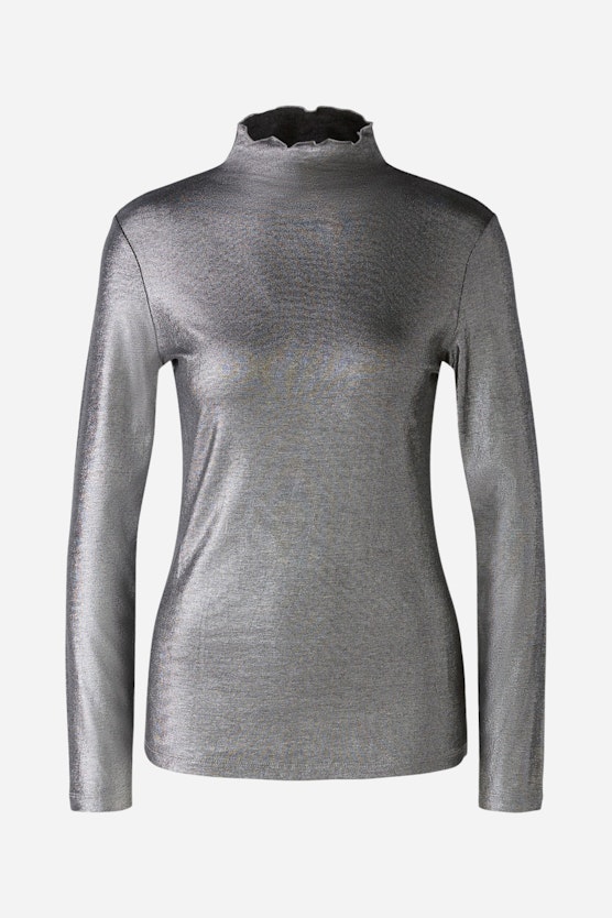 Long-sleeved shirt - grey silver