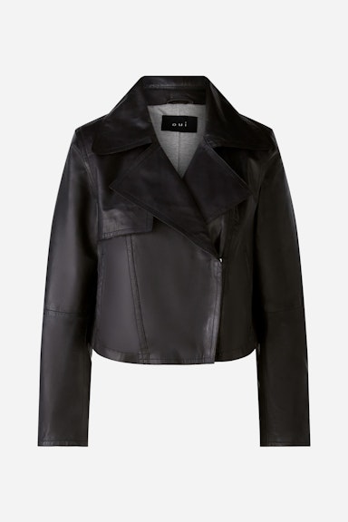 Bild 7 von Leather jacket lamb nappa in black | Oui