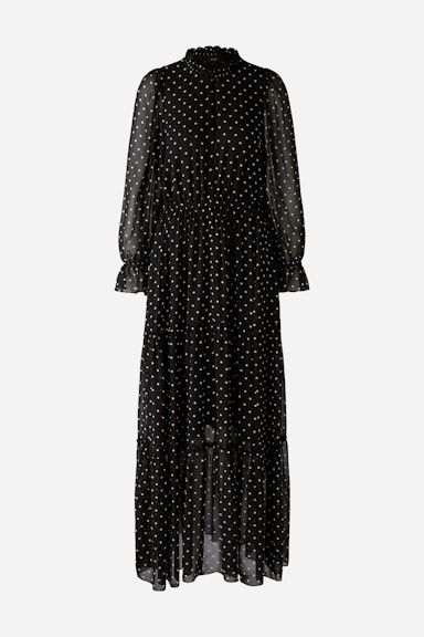 Bild 7 von Maxi dress chiffon in black offwhite | Oui