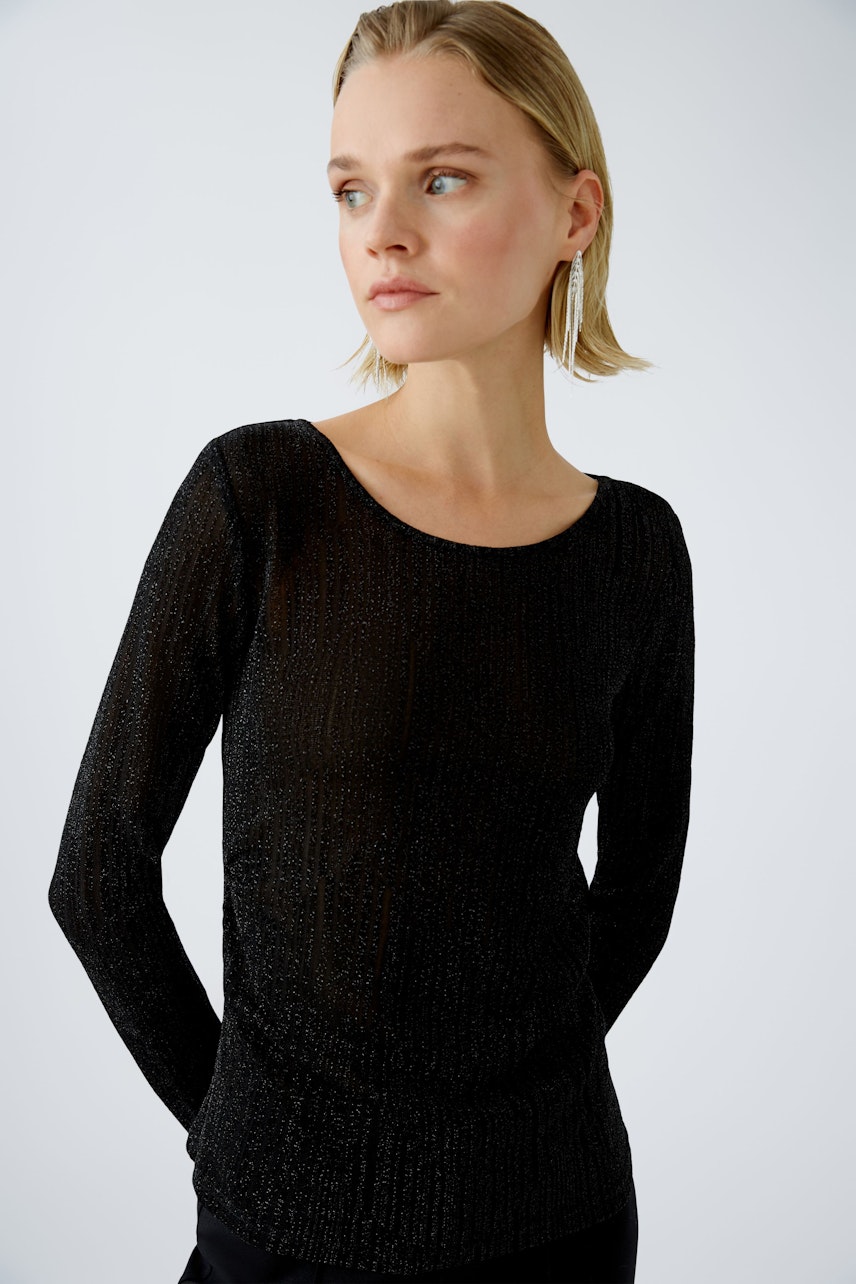 Bild 5 von Long-sleeved shirt - black in black | Oui