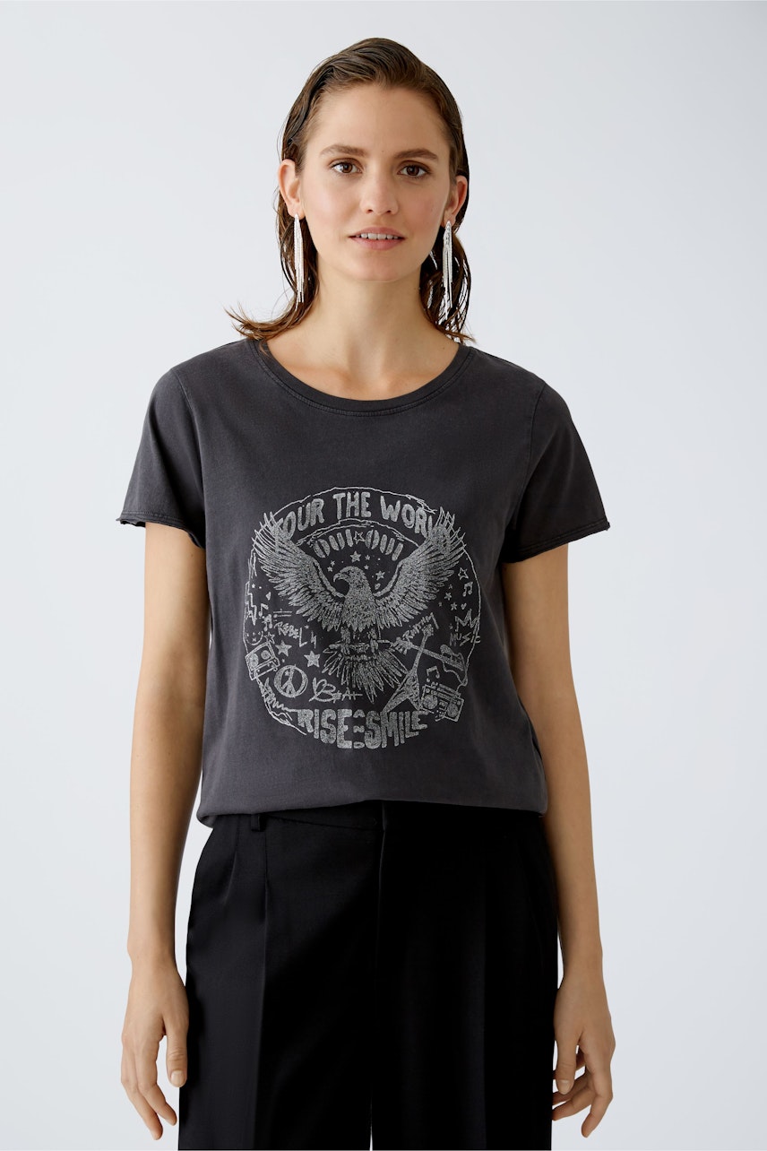 Bild 2 von T-shirt - washed out blac in washed out blac | Oui