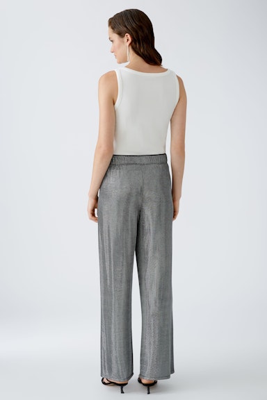 Bild 3 von Jersey trousers viscose mixture in grey silver | Oui