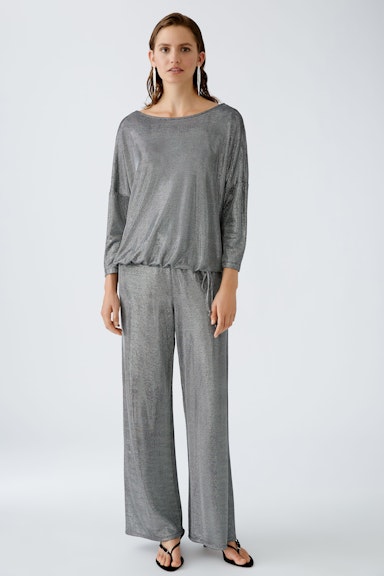 Bild 1 von Jersey trousers viscose mixture in grey silver | Oui