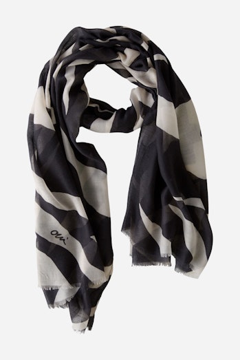 Scarf - black offwhite