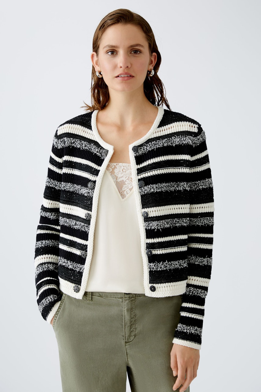 Bild 2 von Strickjacke - white black in white black | Oui