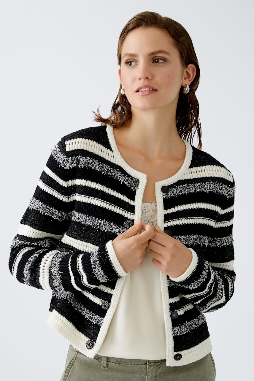 Bild 5 von Strickjacke - white black in white black | Oui