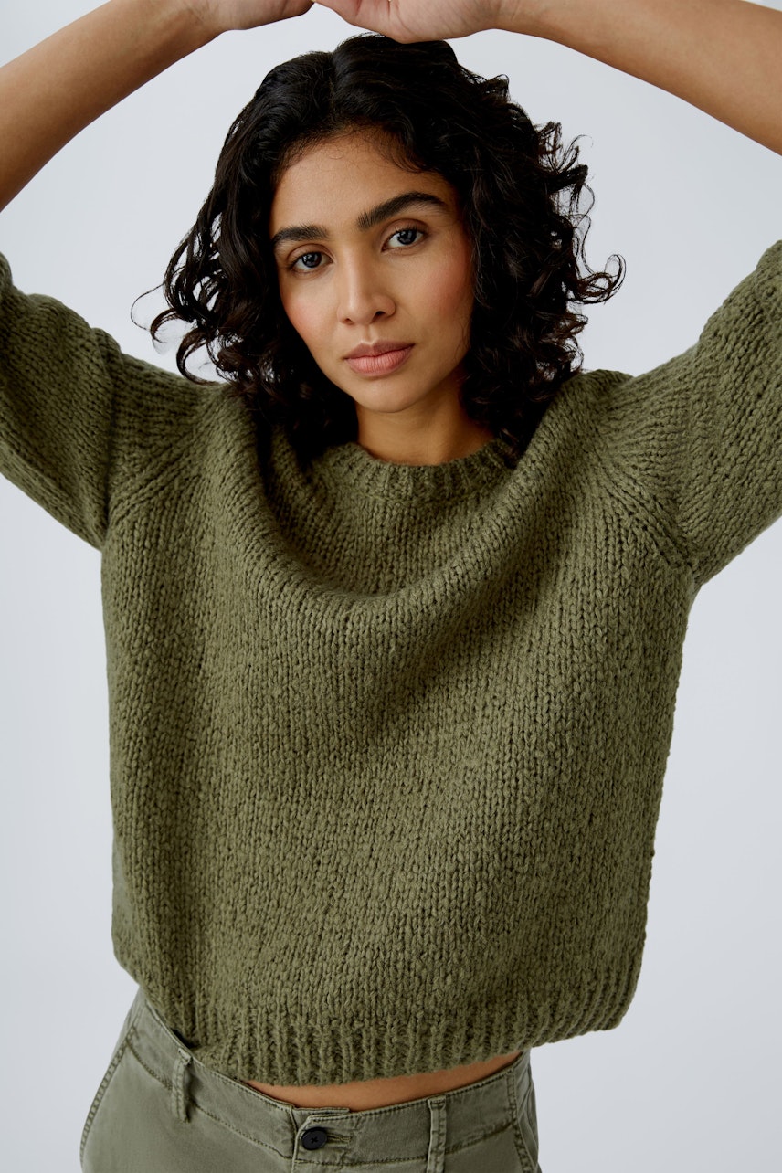 Bild 5 von Pullover - dusty olive in dusty olive | Oui