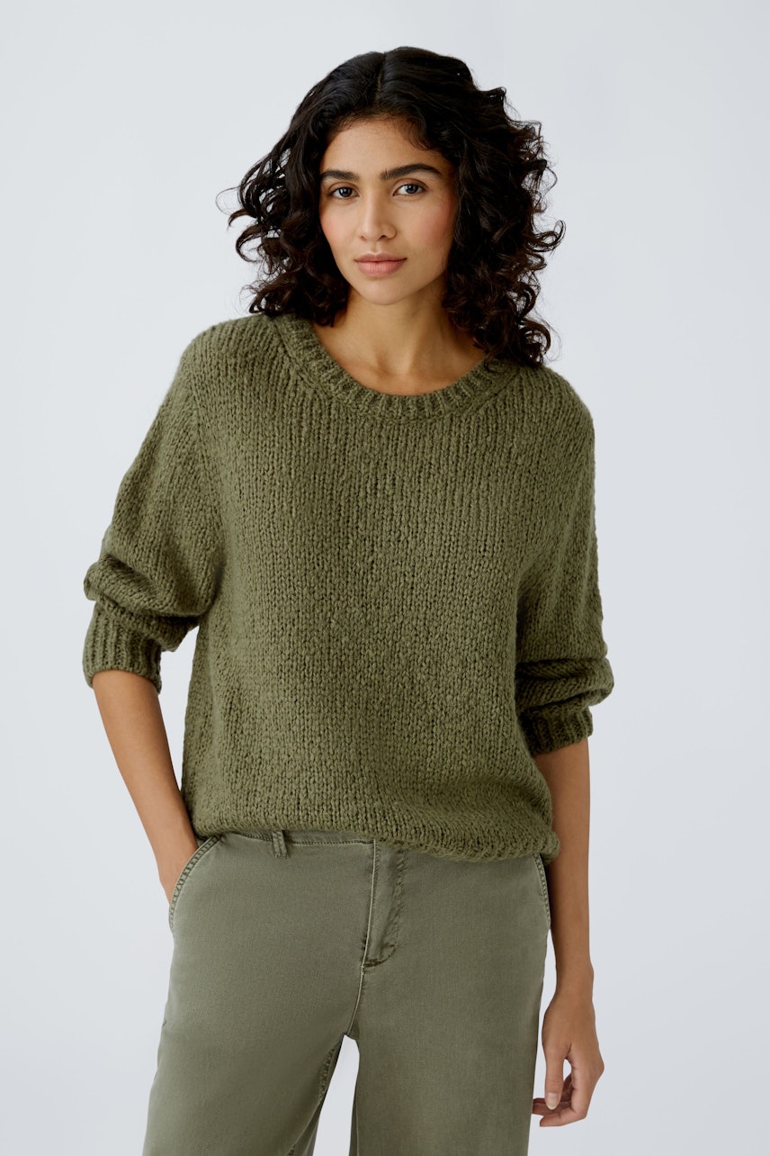 Bild 1 von Pullover - dusty olive in dusty olive | Oui