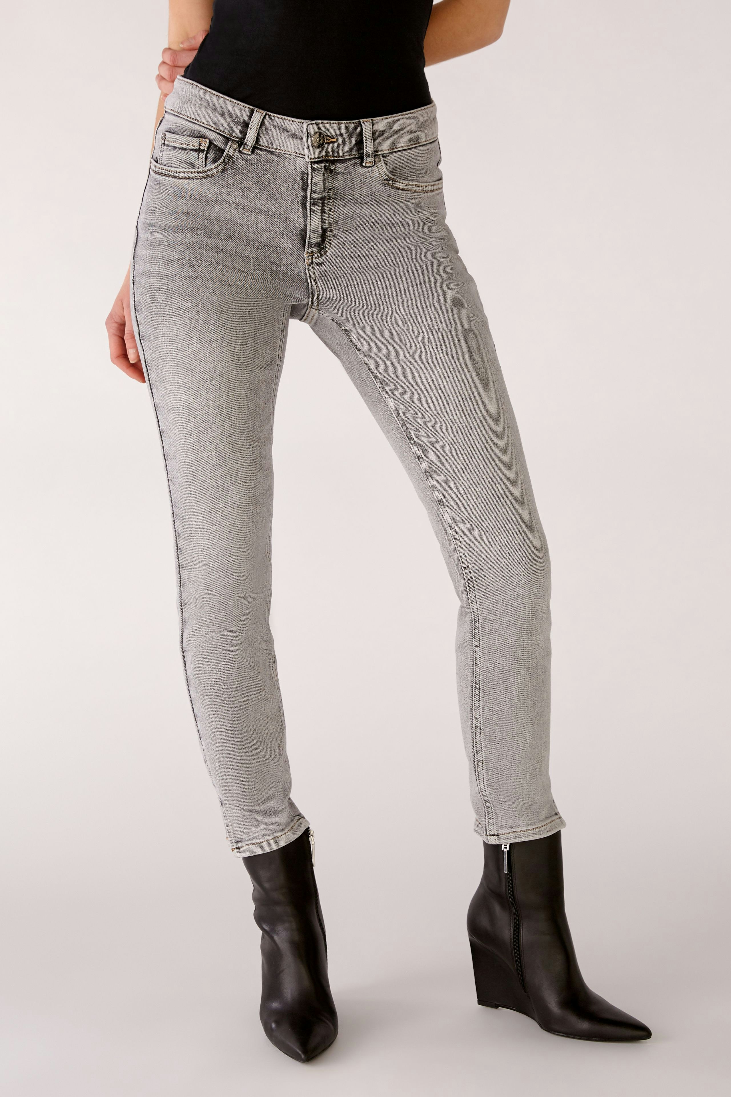 Bild 2 von Jeans THE CROPPED - grey denim in grey denim | Oui
