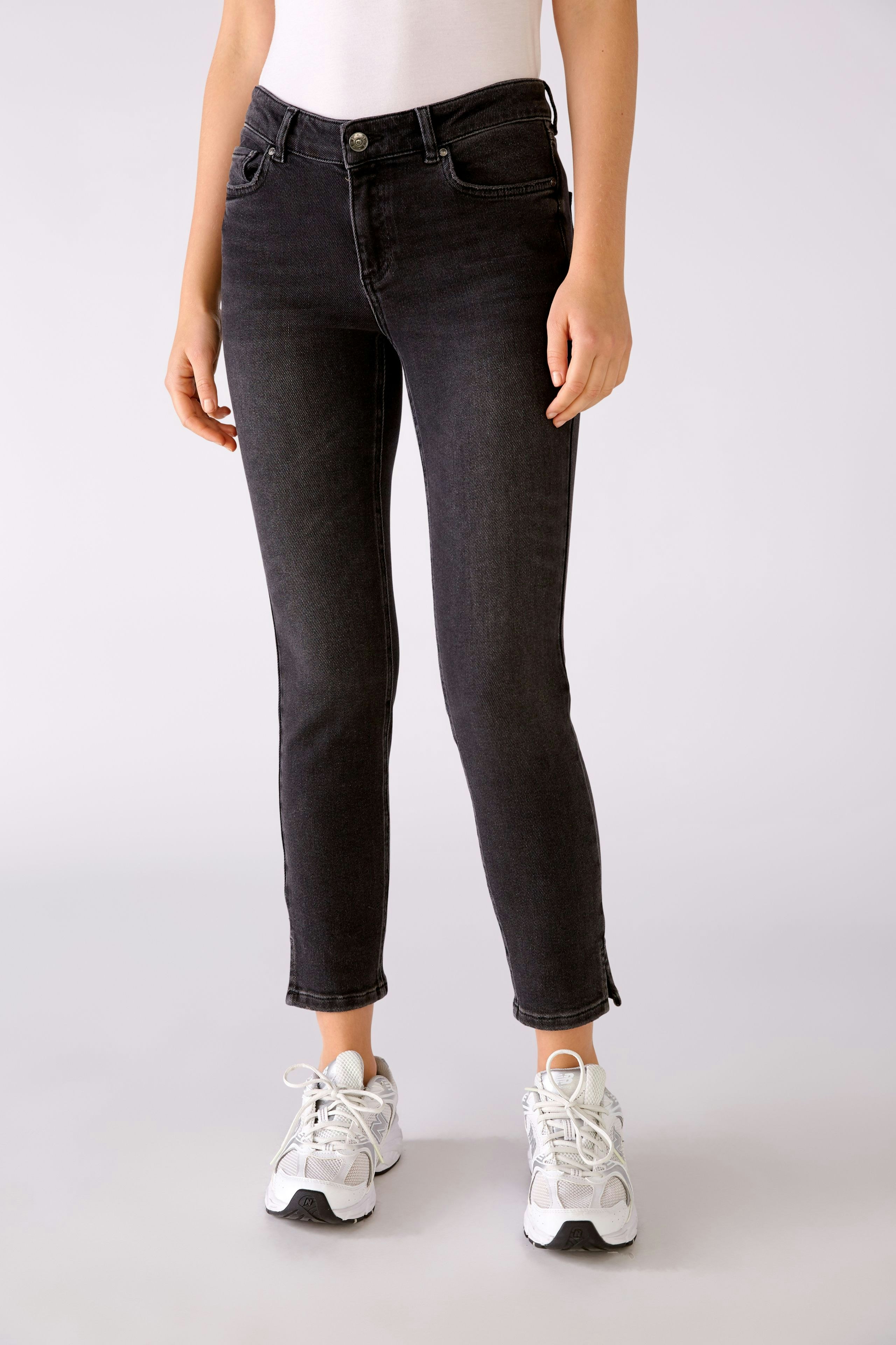 Bild 3 von Shortened length denim - darkgrey denim in darkgrey denim | Oui