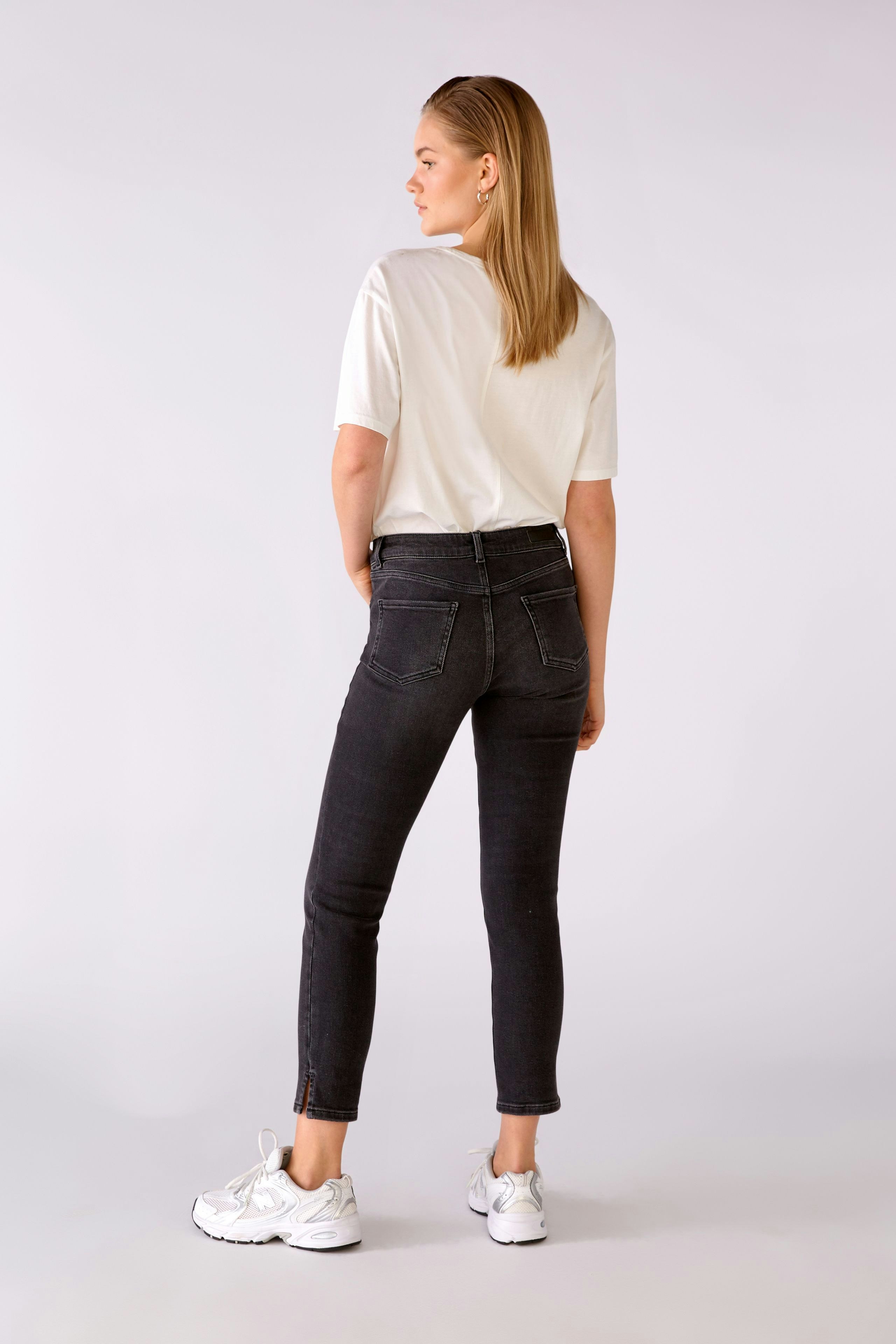 Bild 4 von Shortened length denim - darkgrey denim in darkgrey denim | Oui