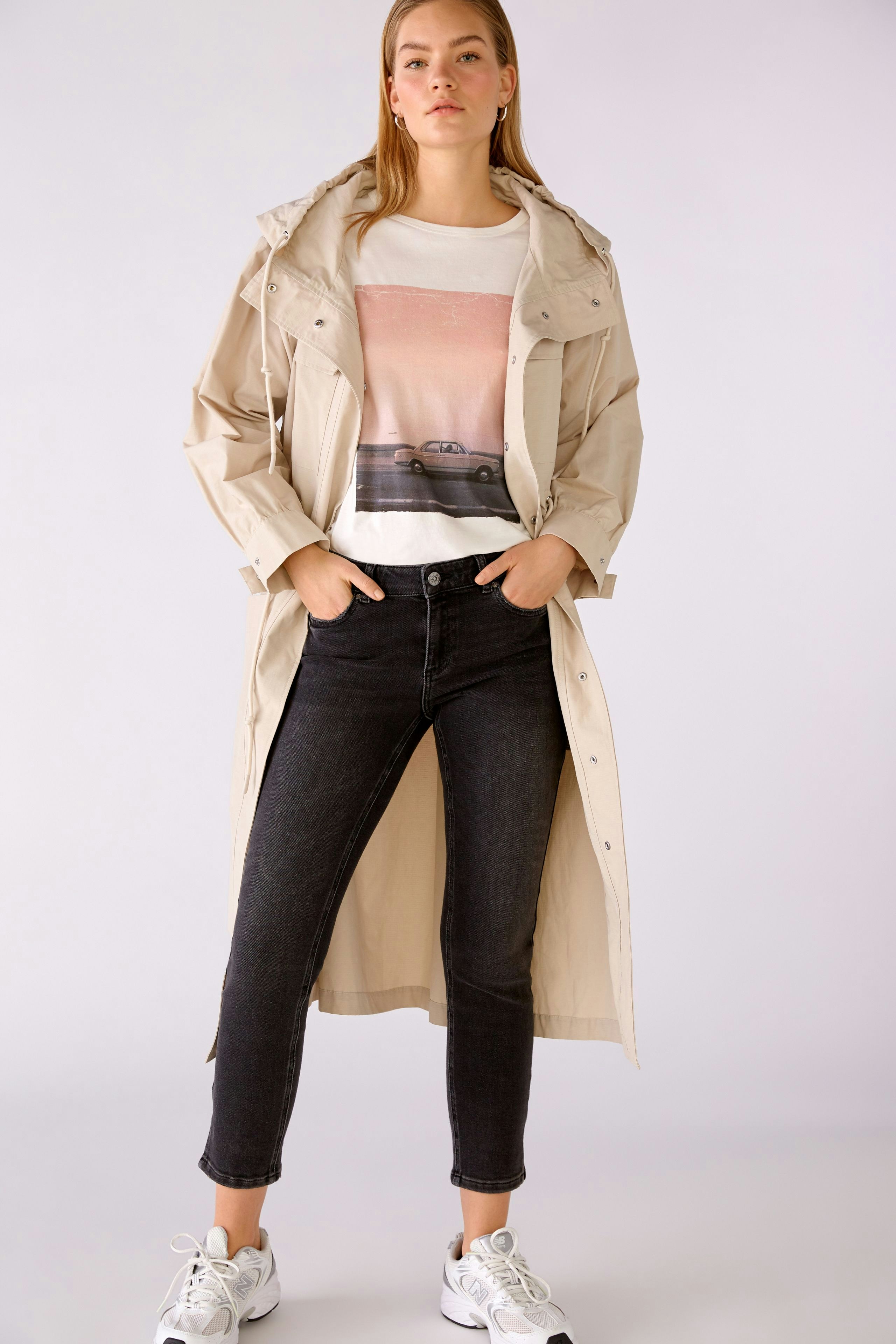 Bild 6 von Shortened length denim - darkgrey denim in darkgrey denim | Oui