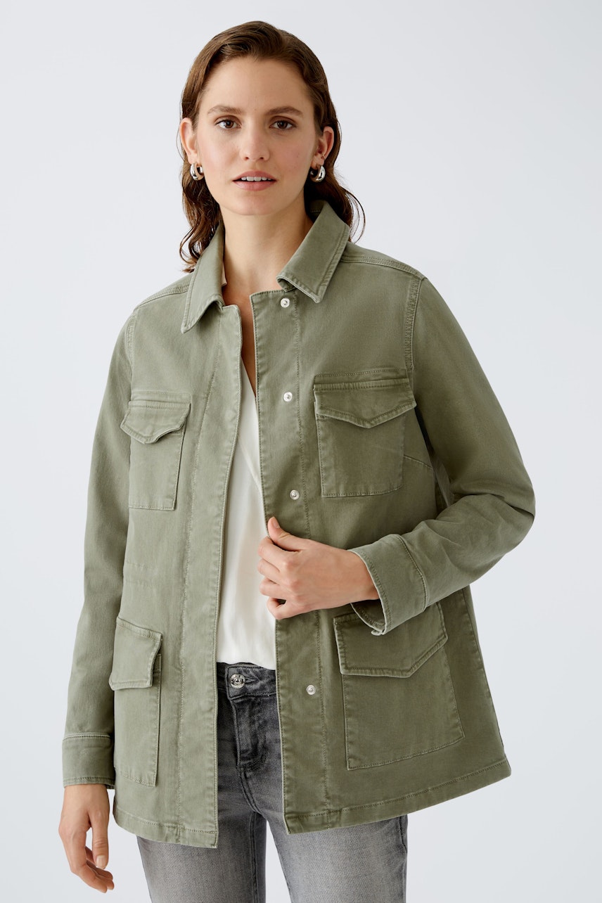 Bild 6 von Fieldjacket - dusty olive in dusty olive | Oui