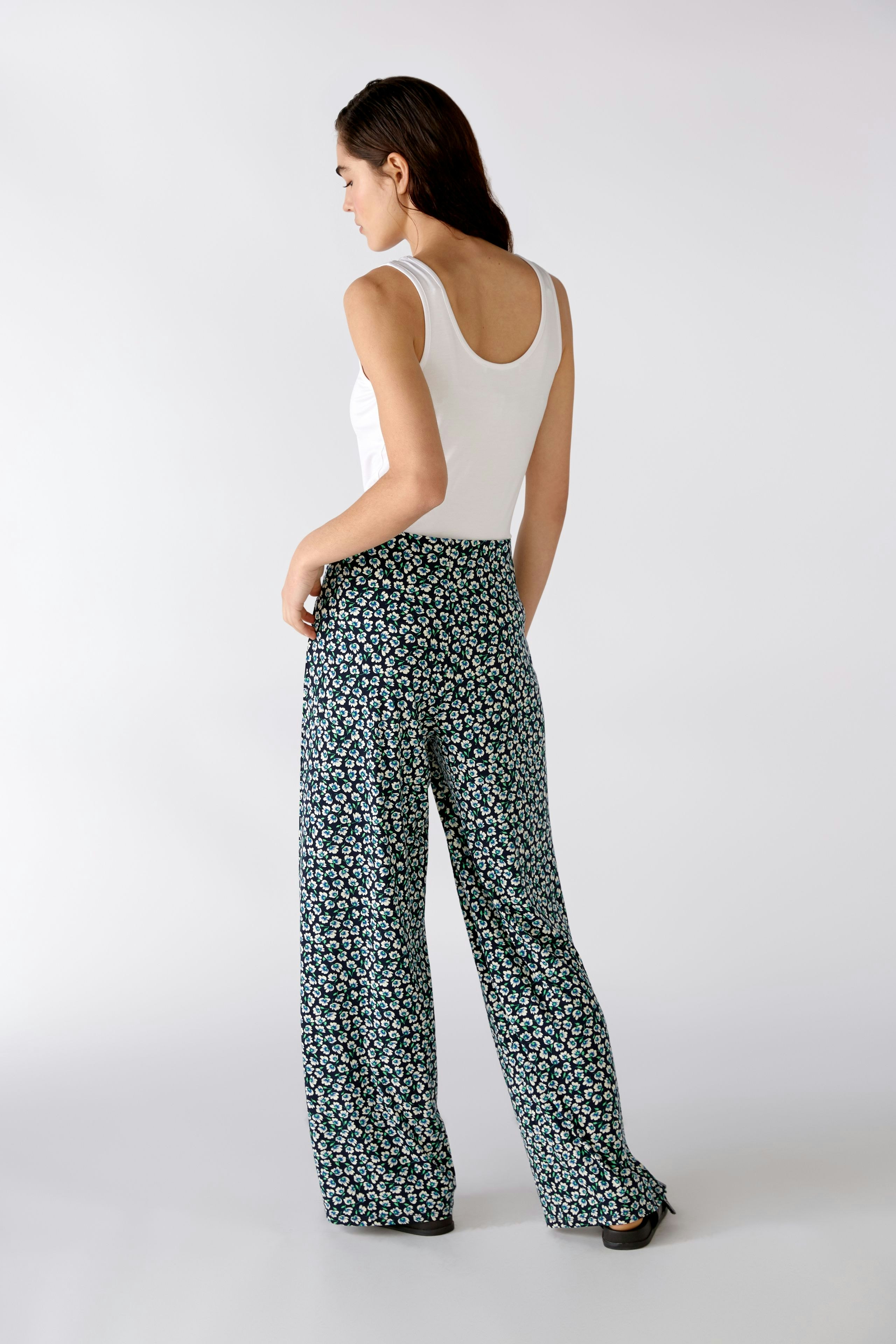 Bild 4 von Slinky trousers - dark blue white in dark blue white | Oui