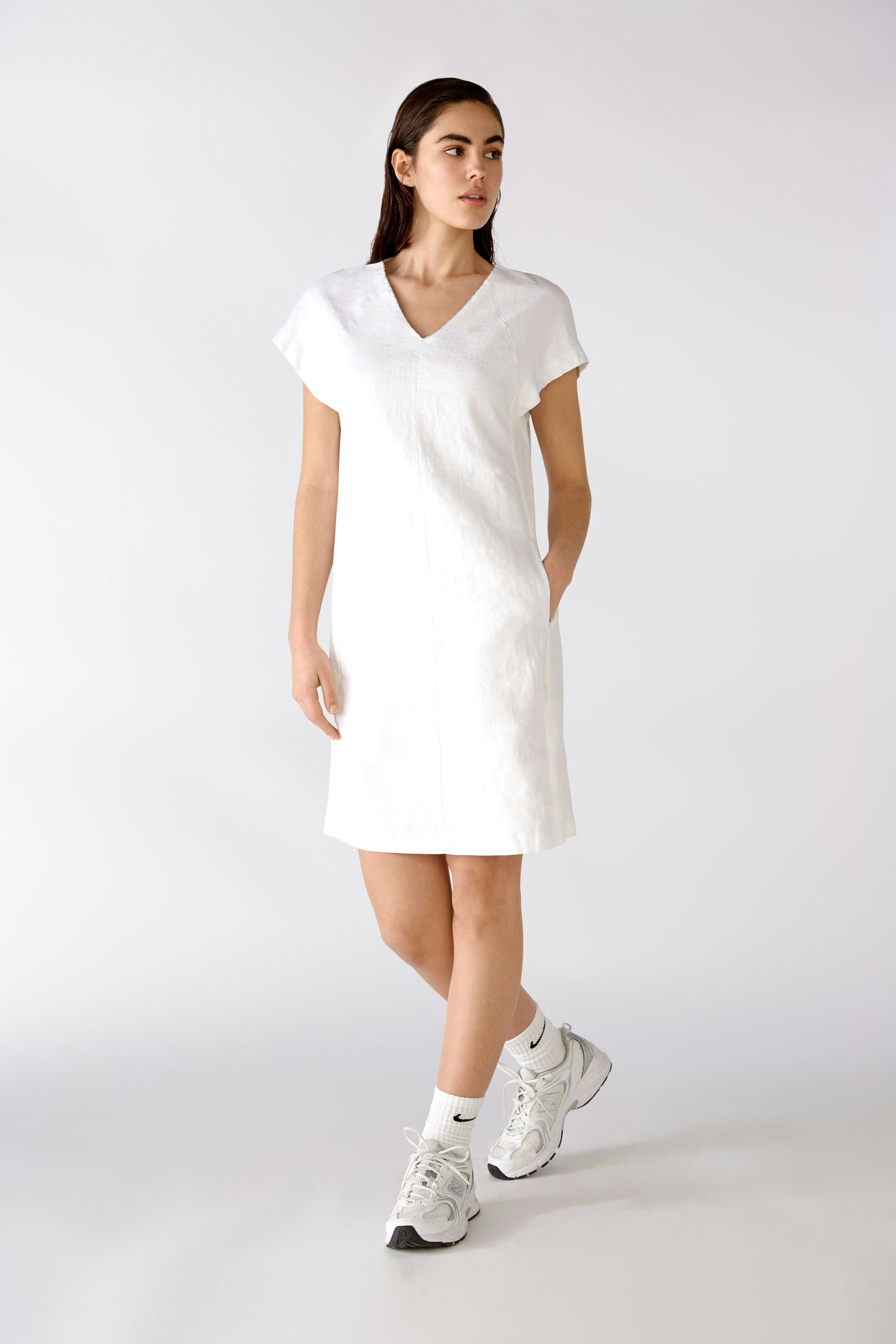 Bild 2 von Leinenkleid - optic white in optic white | Oui