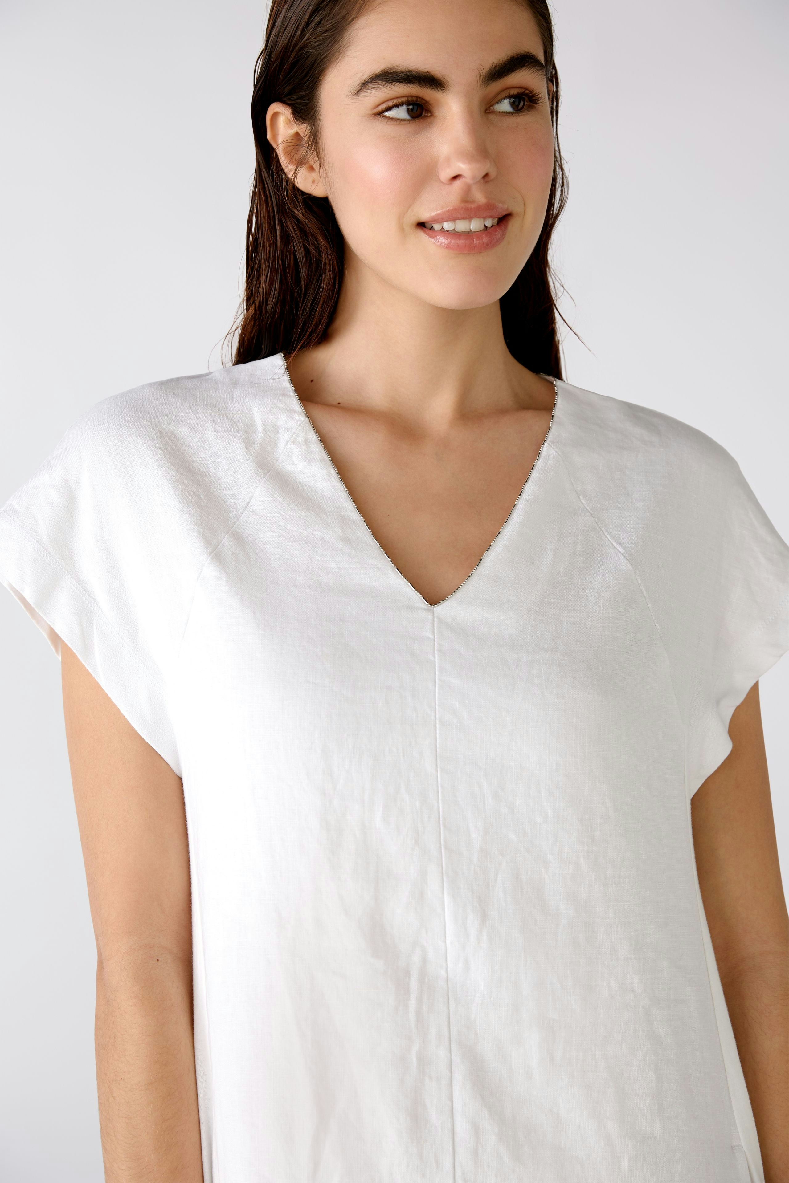 Bild 6 von Leinenkleid - optic white in optic white | Oui