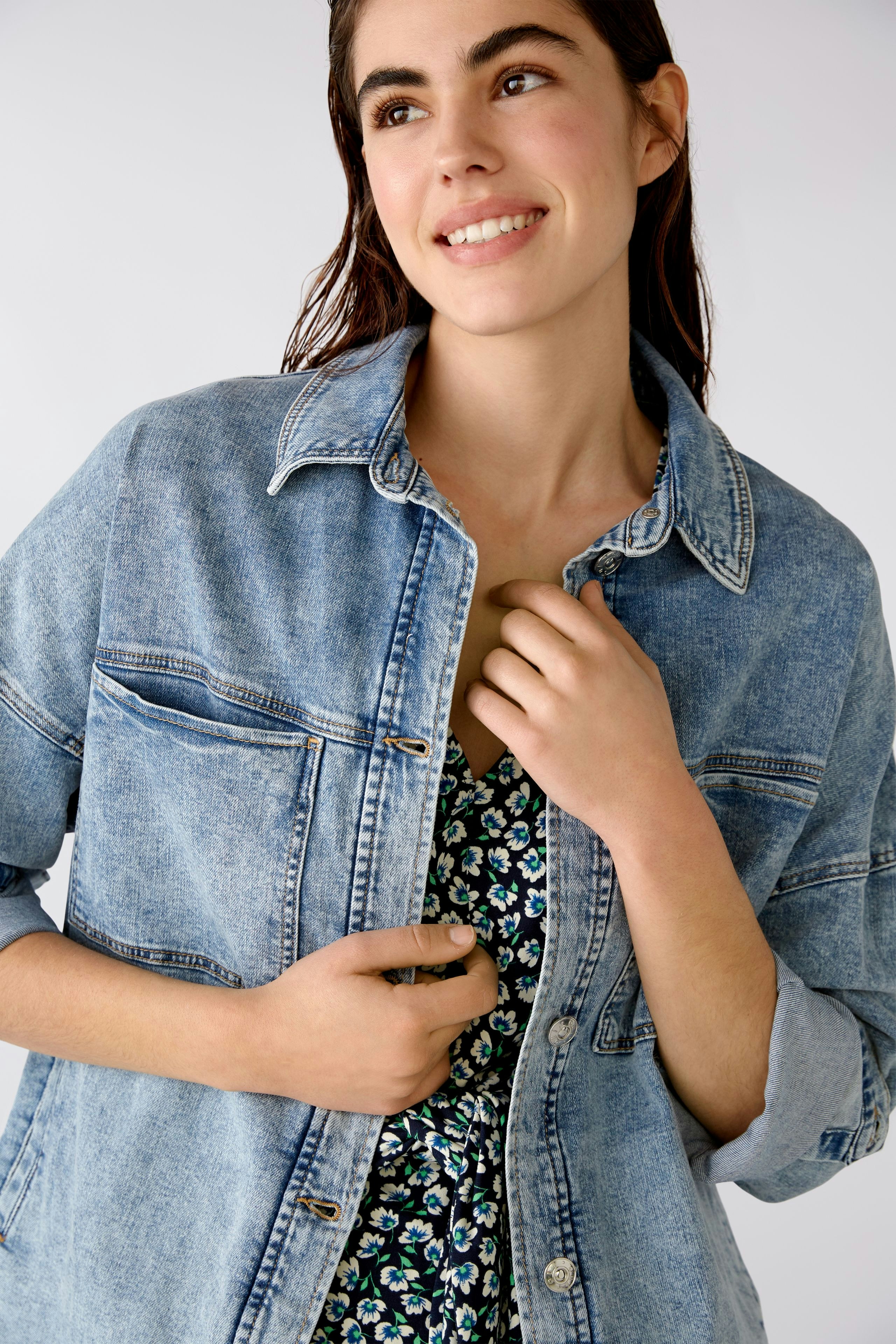 Bild 5 von Overshirt - blue denim in blue denim | Oui