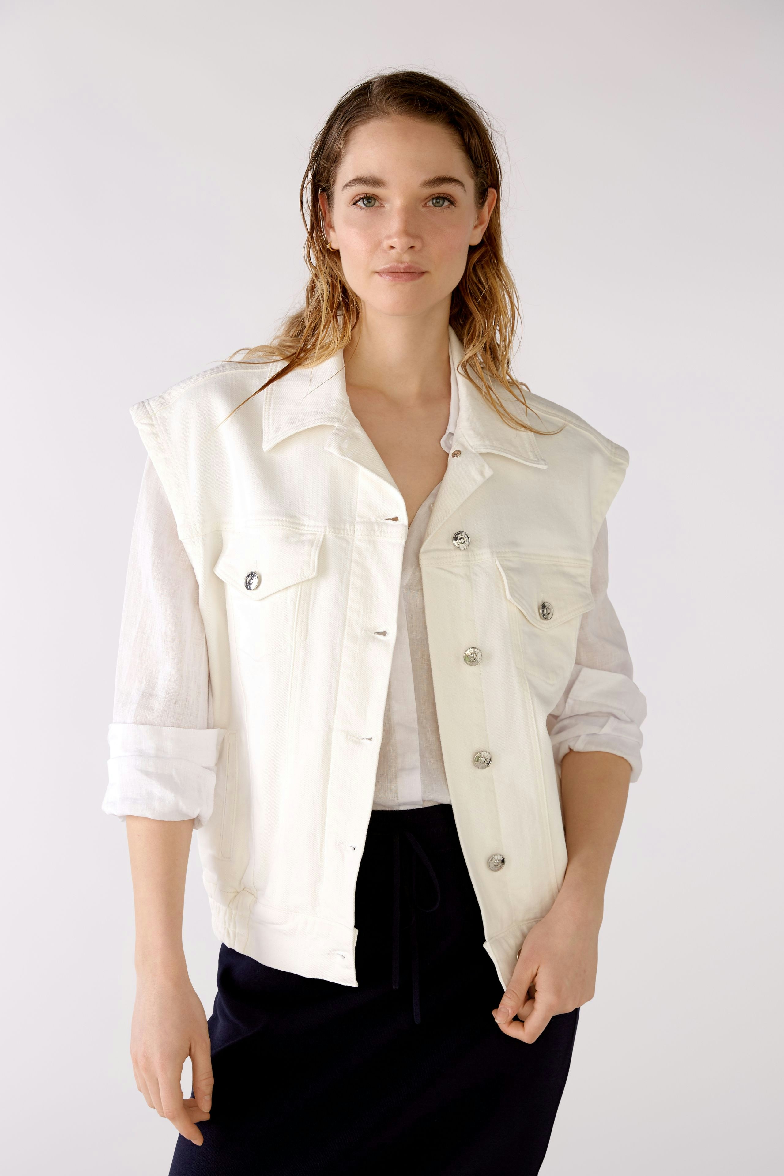 Bild 3 von Denim waistcoat - optic white in optic white | Oui