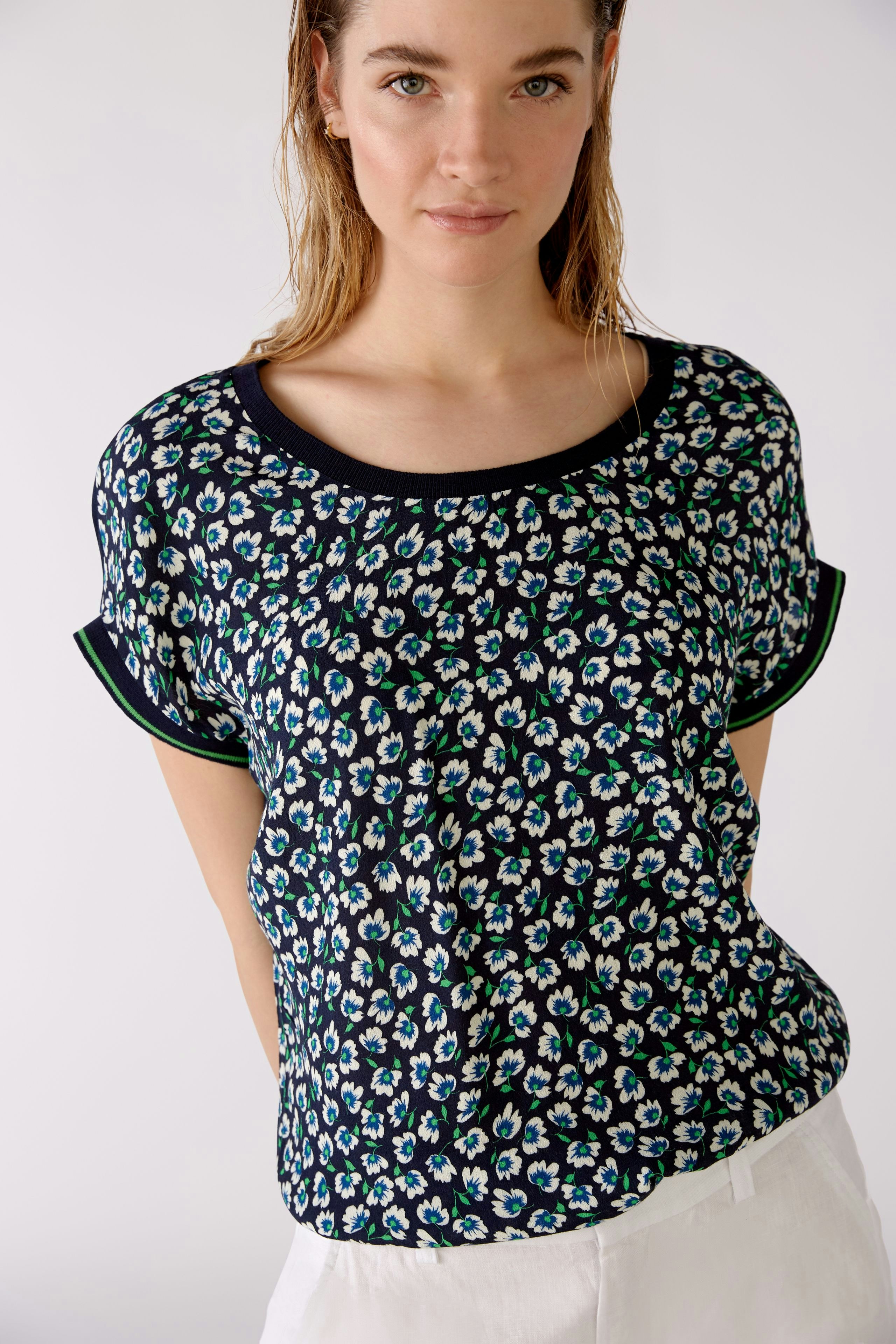 Bild 6 von Blusenshirt - dark blue white in dark blue white | Oui