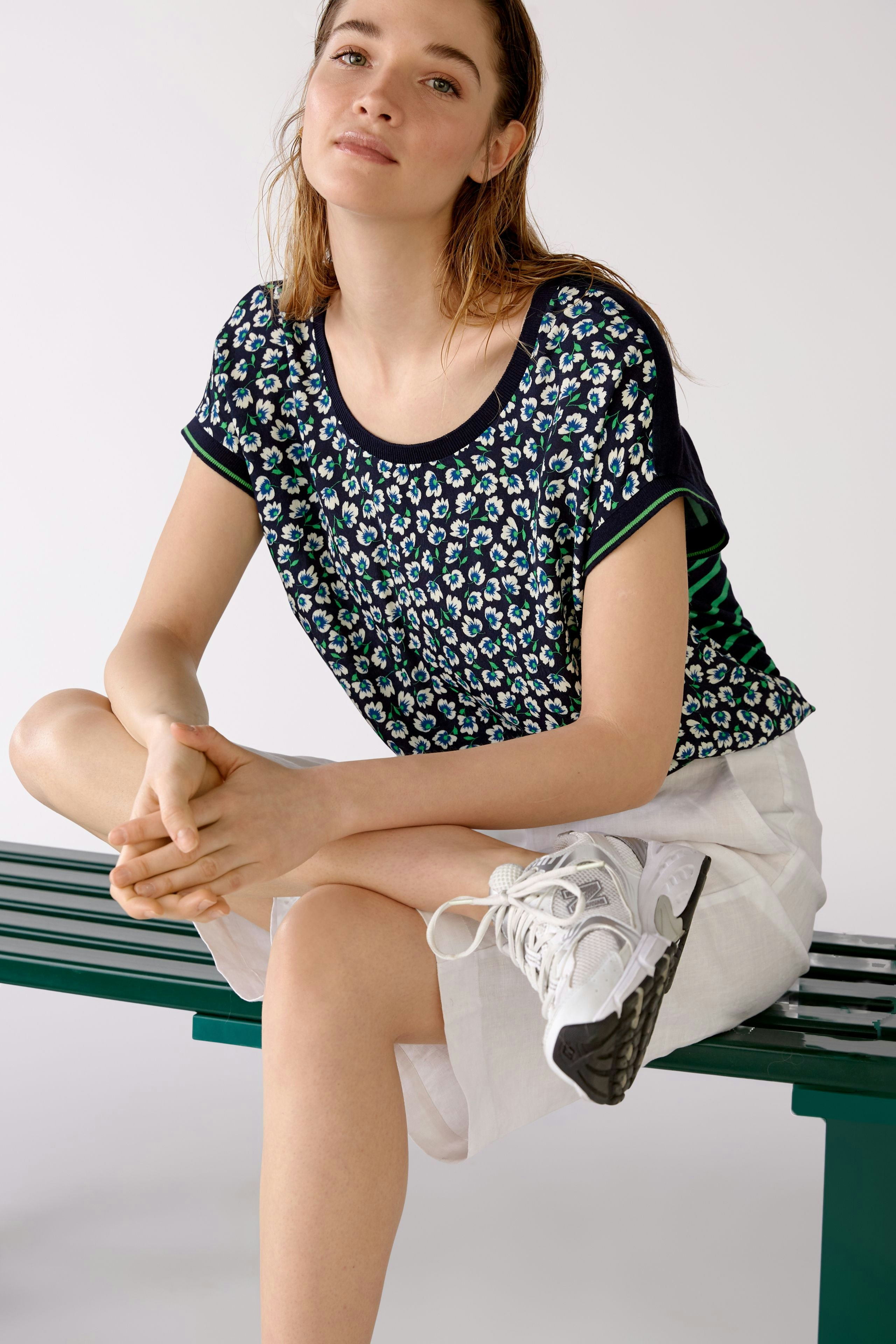 Bild 7 von Blusenshirt - dark blue white in dark blue white | Oui