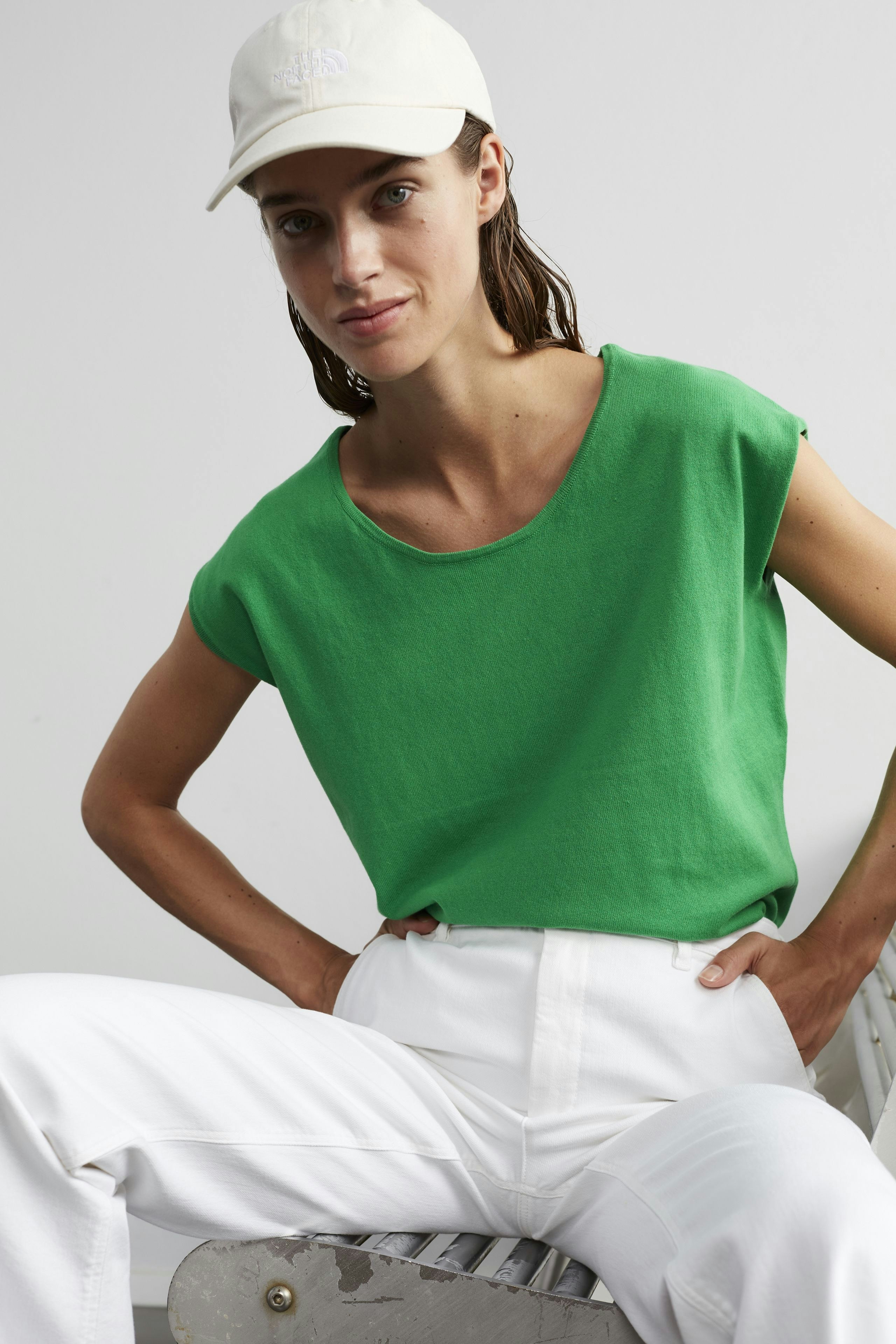 Bild 7 von Knitted top - fern green in fern green | Oui