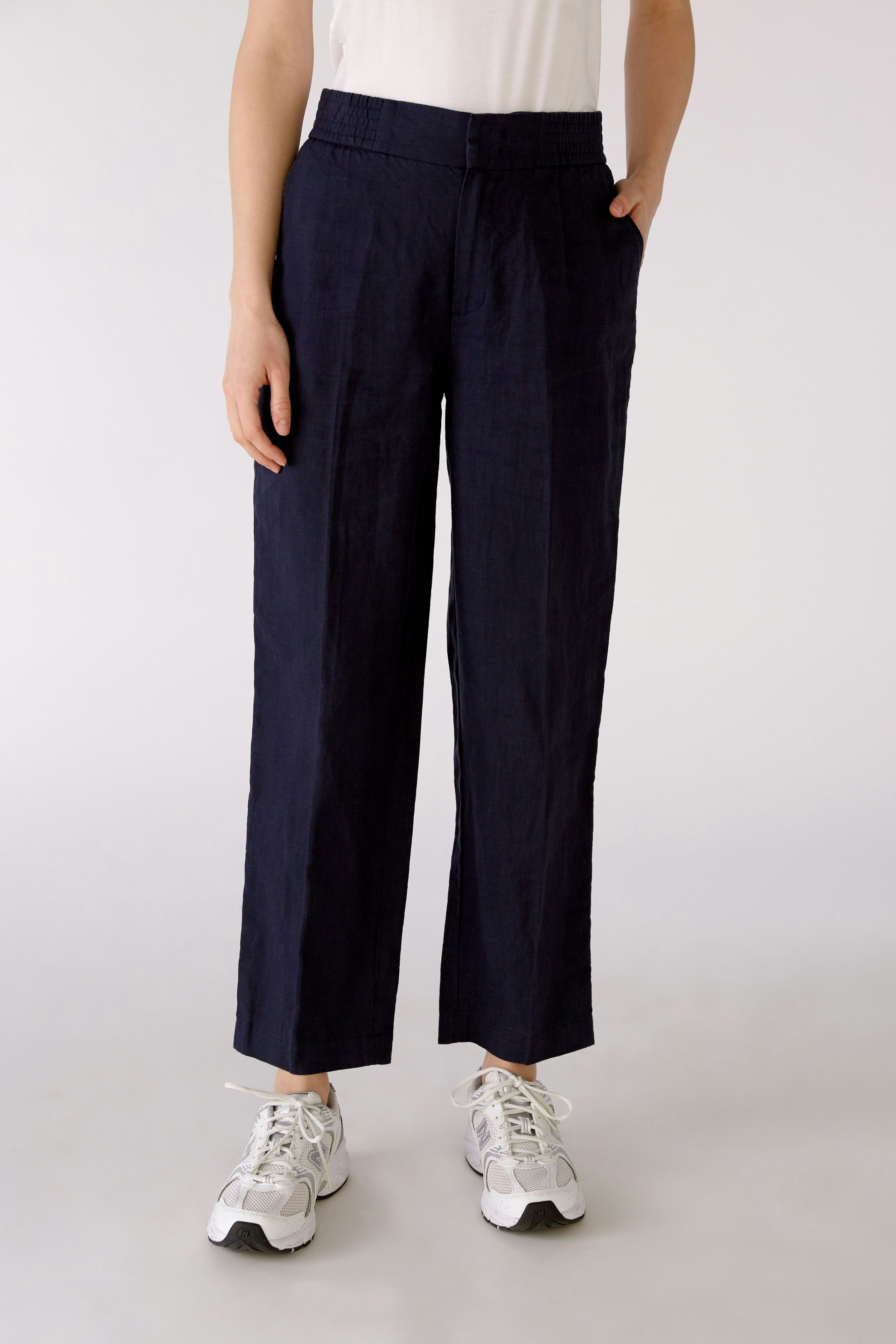 Bild 3 von Linen trousers - darkblue in darkblue | Oui