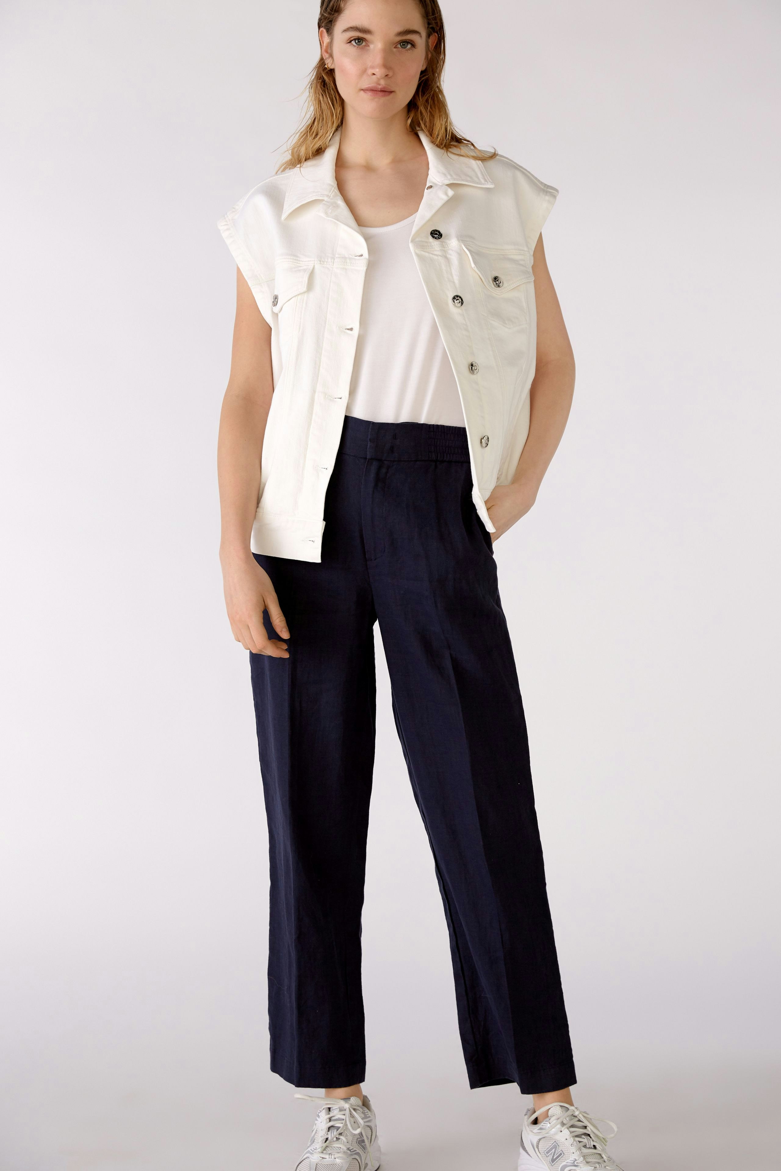 Bild 6 von Linen trousers - darkblue in darkblue | Oui