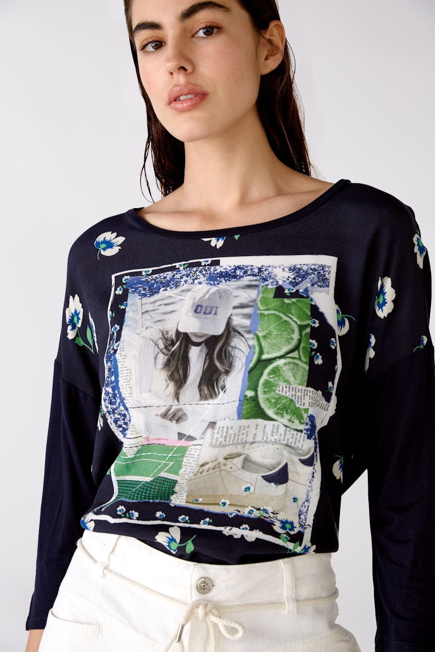 Bild 4 von Blusenshirt - light blue white in light blue white | Oui