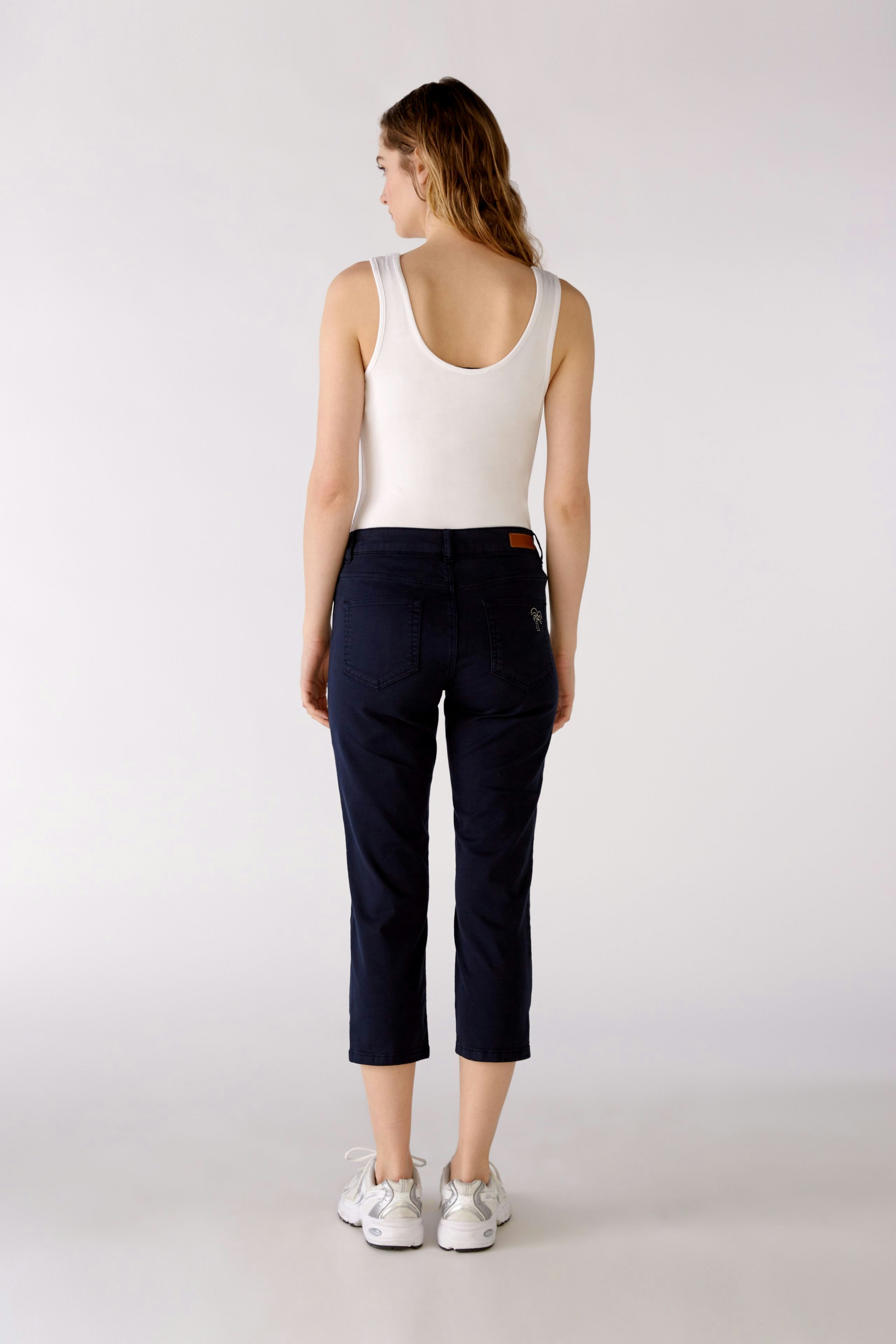 Bild 4 von Caprihose - darkblue in darkblue | Oui