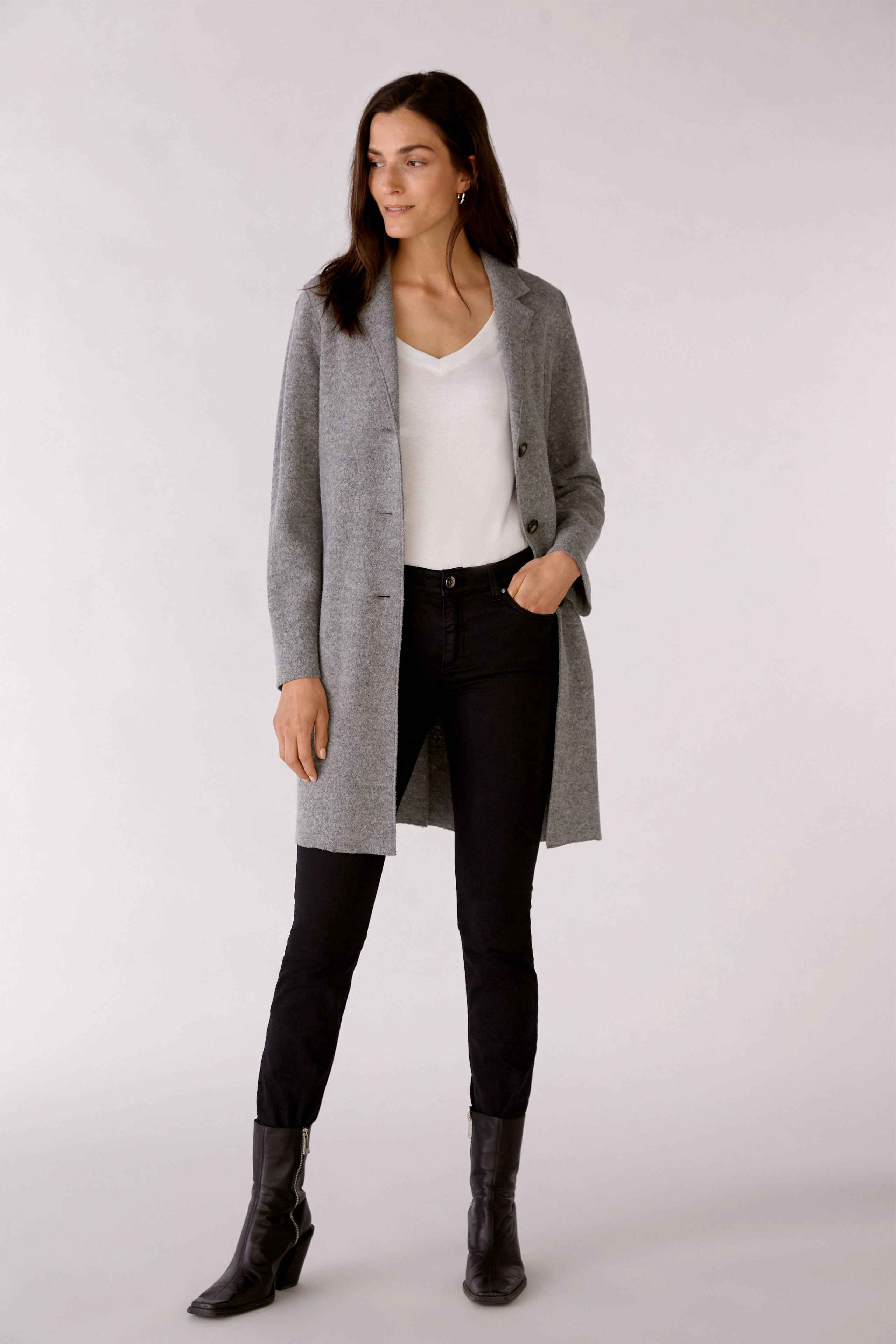 Image 2 of MAYSON Coat - grey in grey | Oui