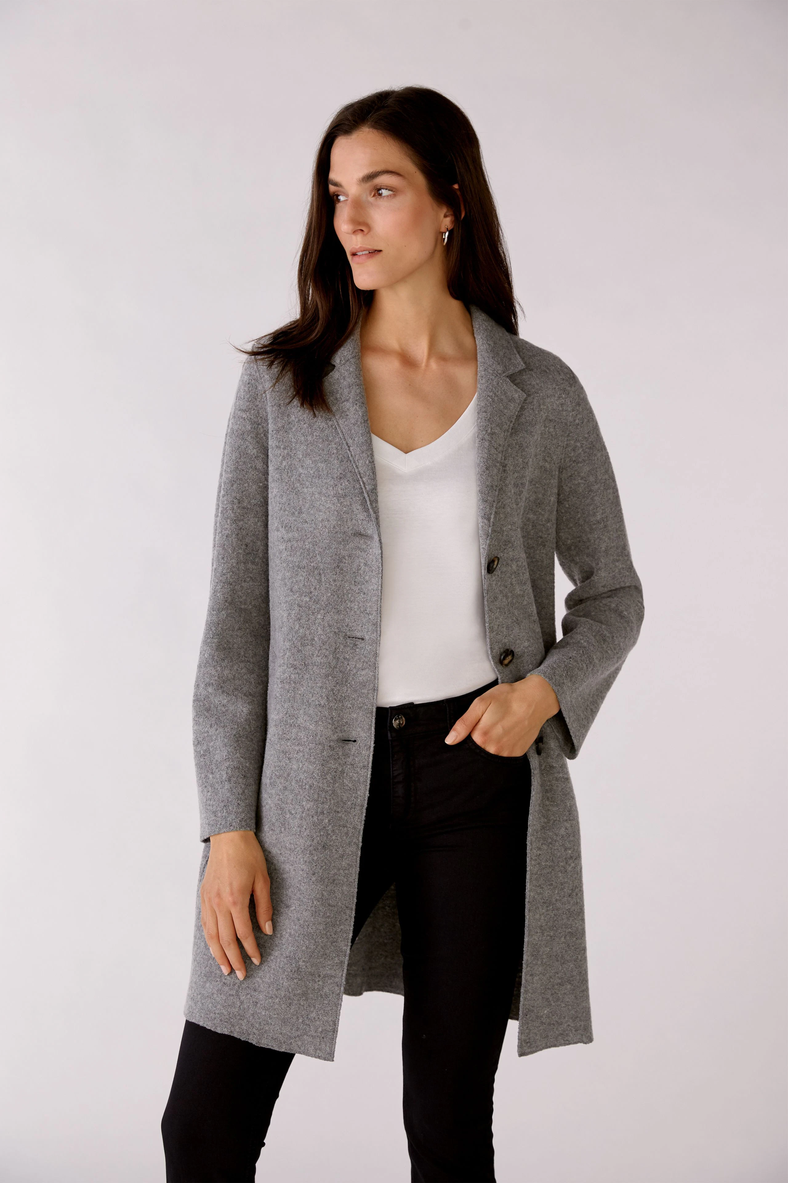 Image 3 of MAYSON Coat - grey in grey | Oui