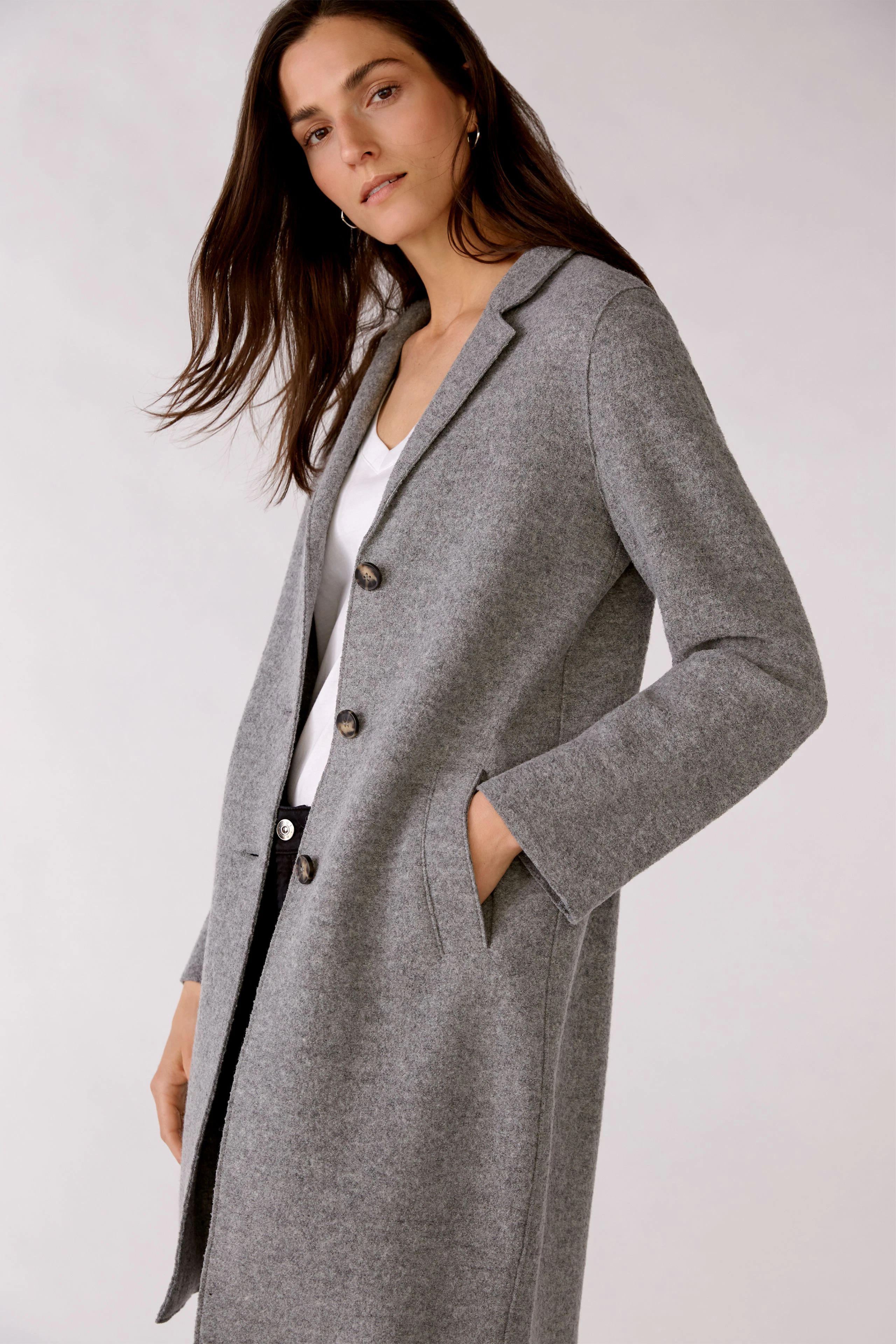 Image 5 of MAYSON Coat - grey in grey | Oui