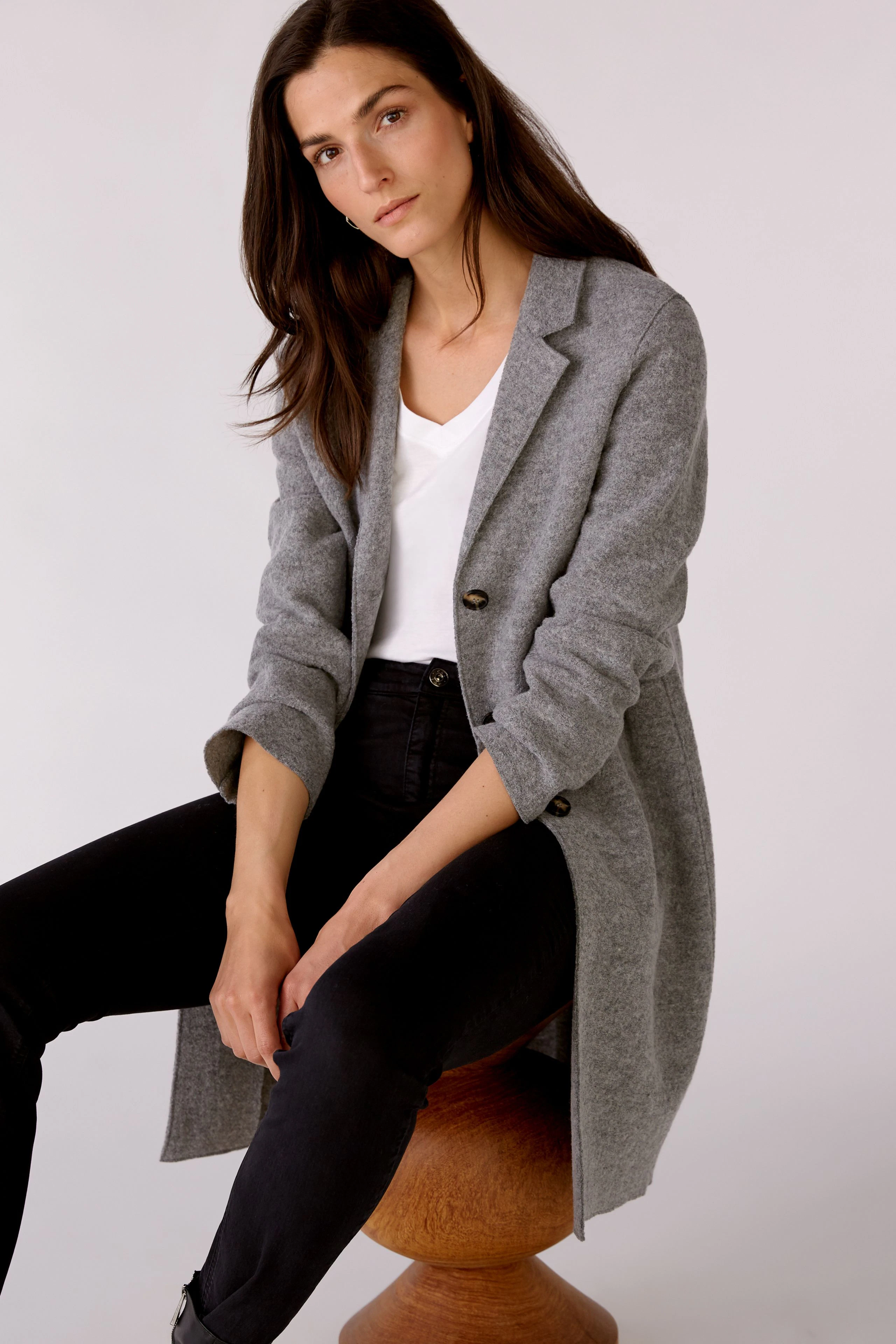 Image 7 of MAYSON Coat - grey in grey | Oui