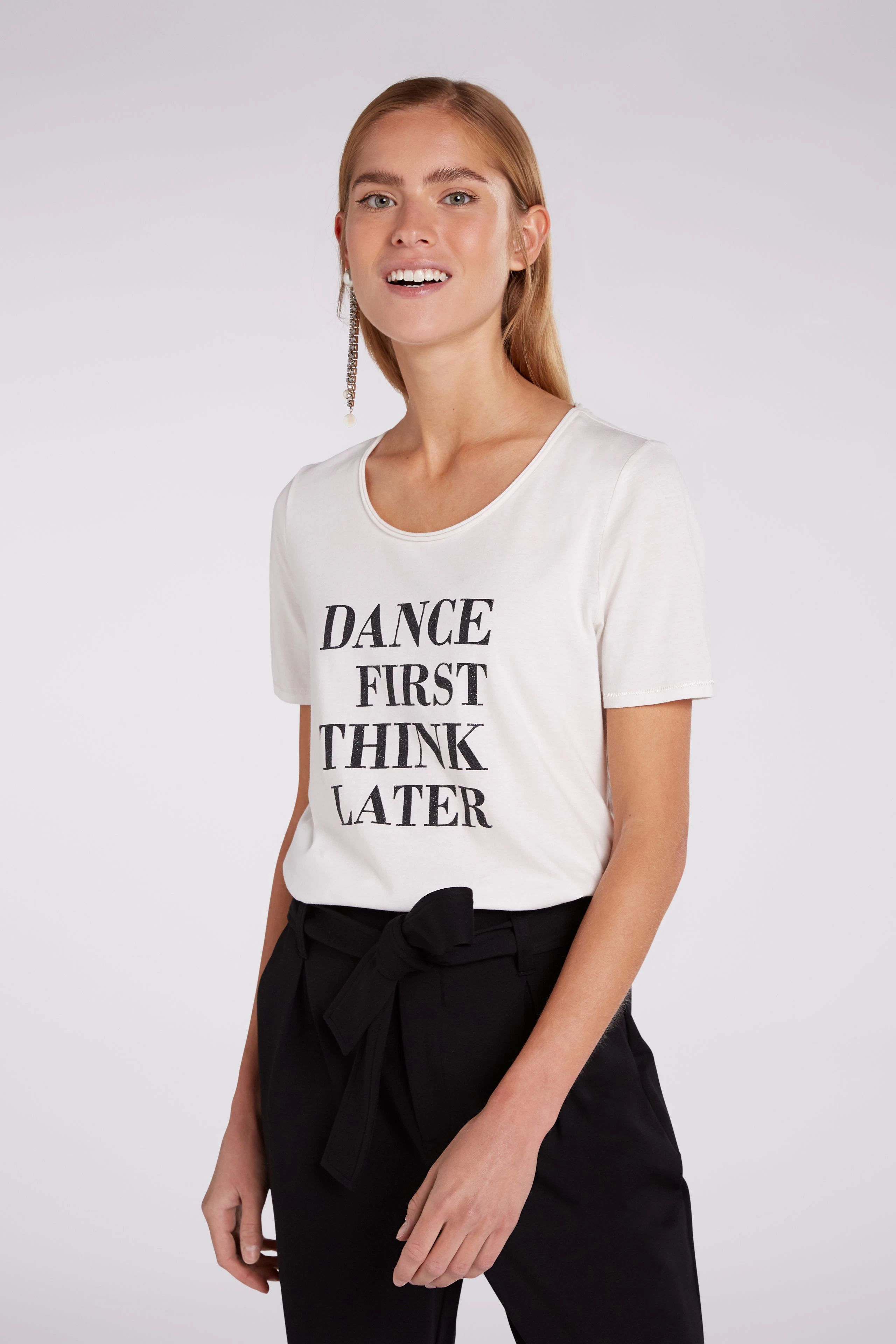 Image 3 of T-shirt - cloud dancer in cloud dancer | Oui