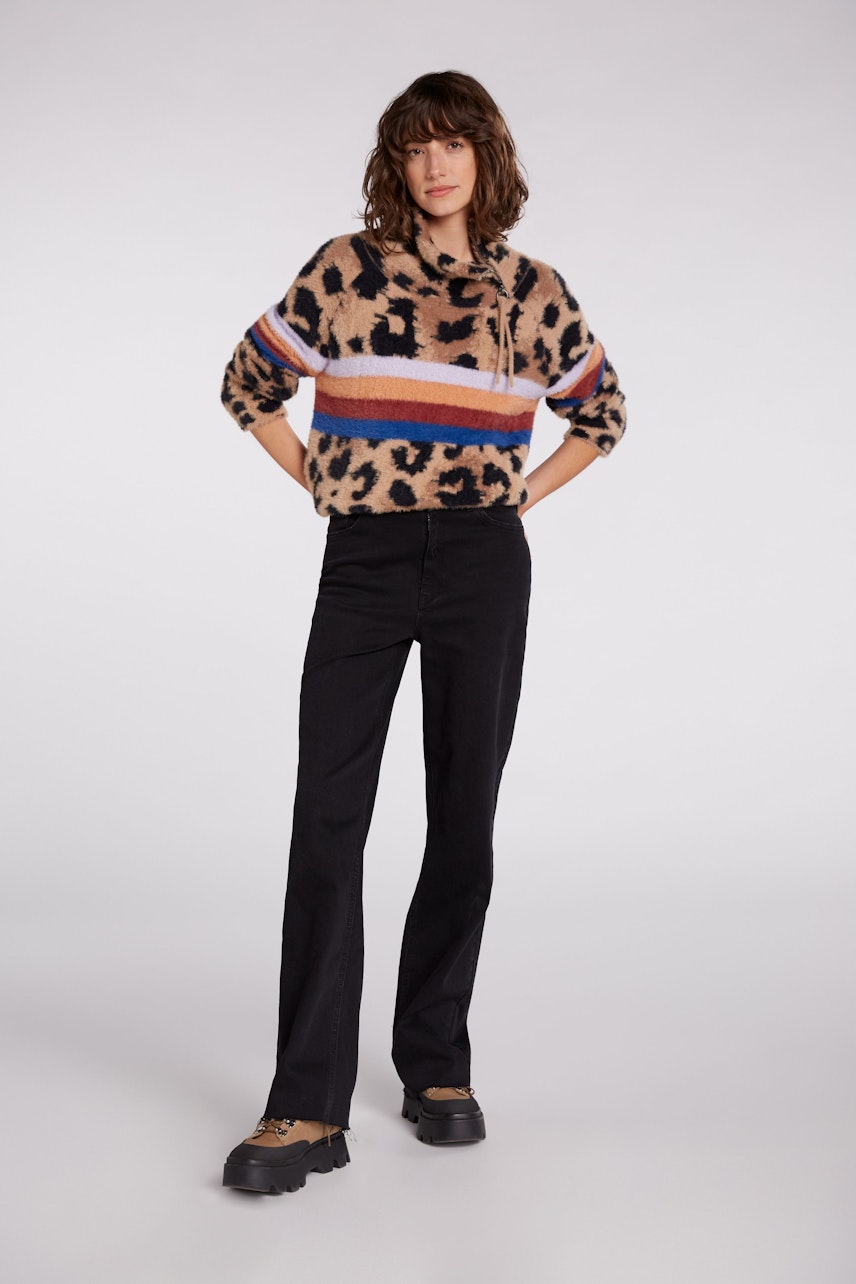 Bild 2 von Pullover - dark camel black in dark camel black | Oui